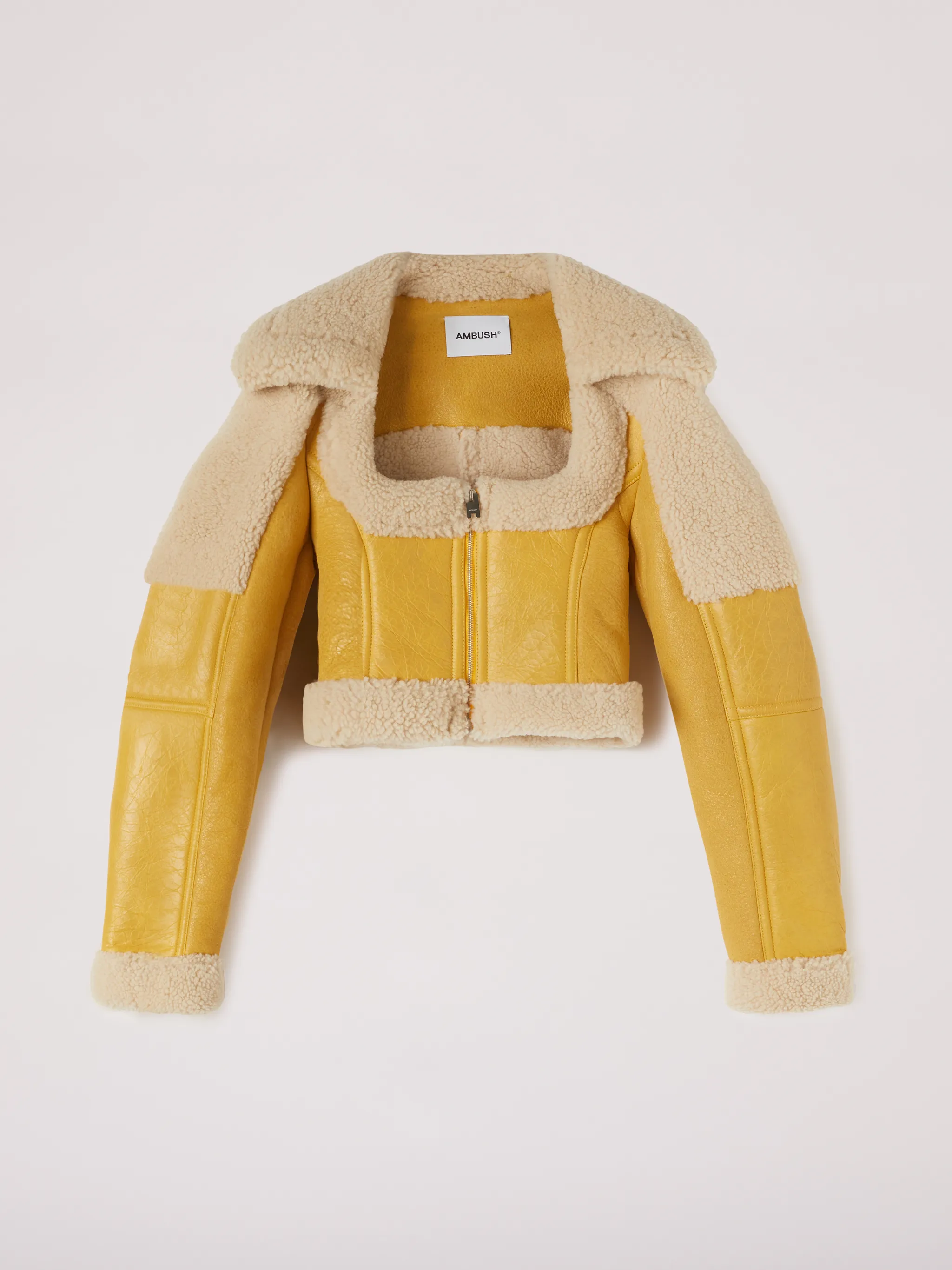 CROPPED SHEARLING JACKET