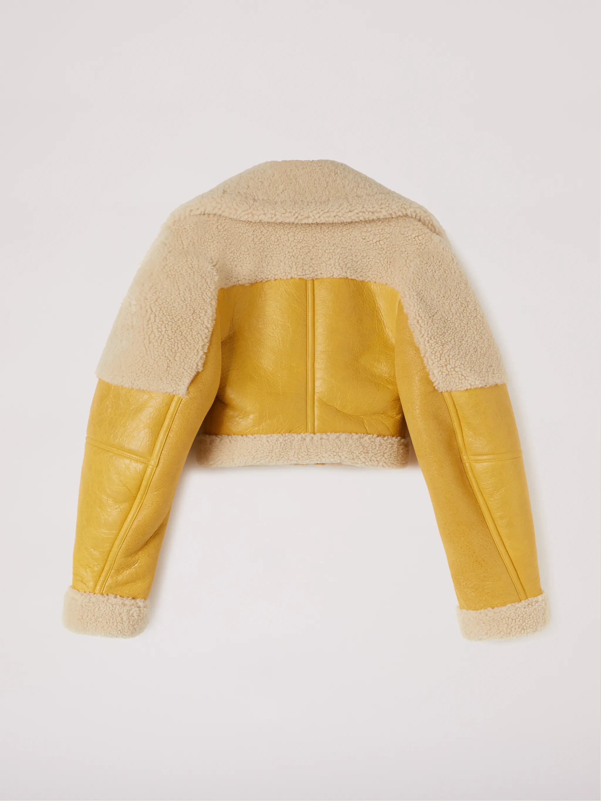 CROPPED SHEARLING JACKET