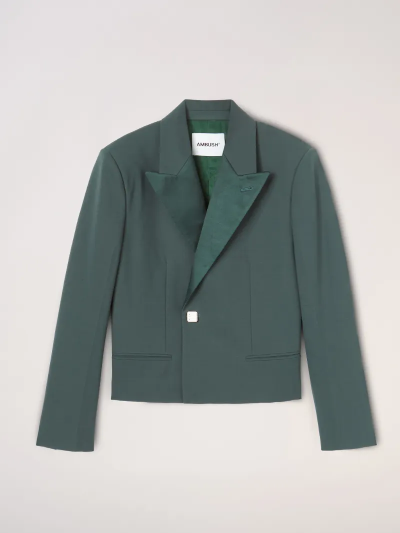 CROPPED TUXEDO JACKET