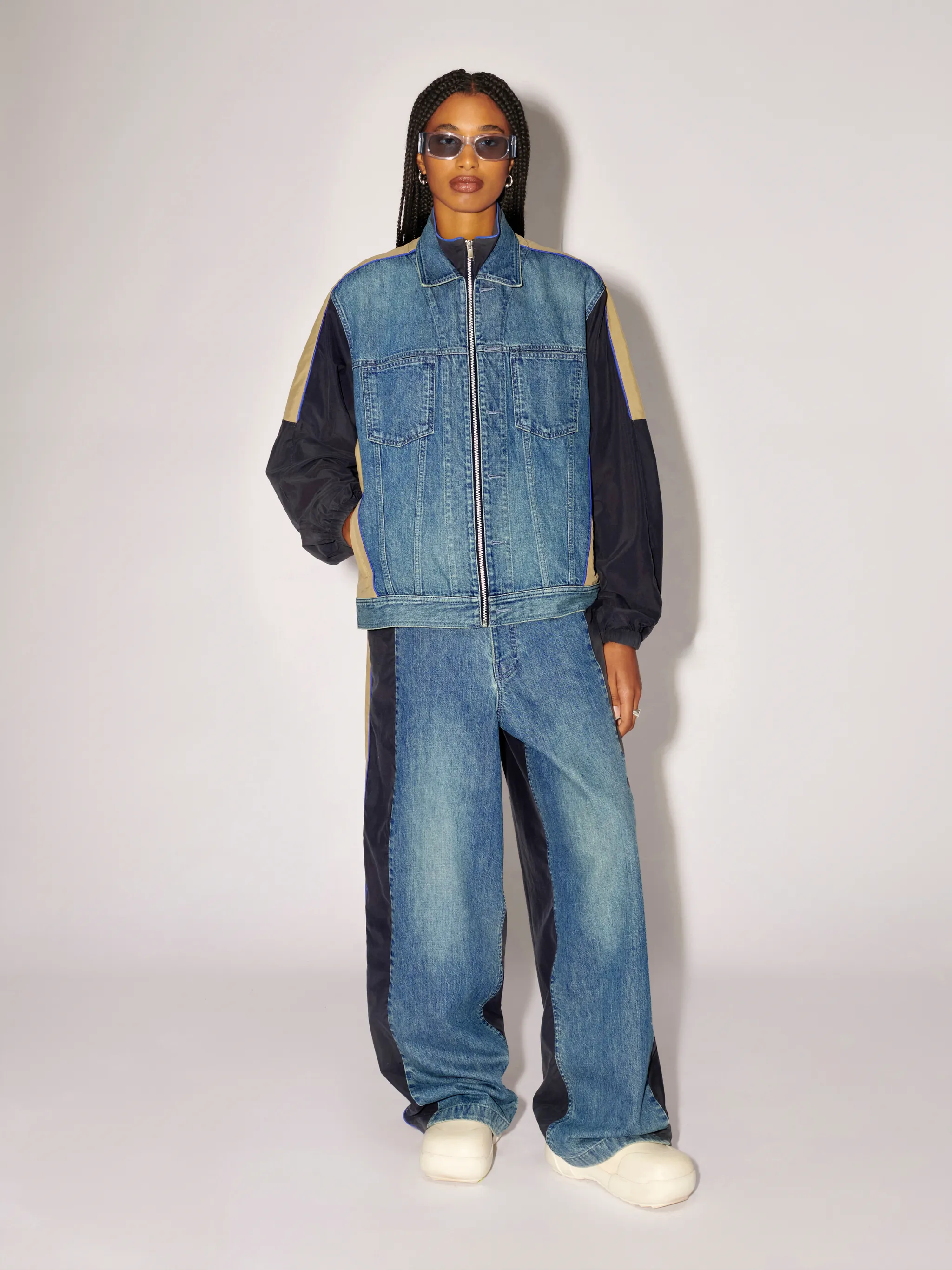 Denim Nylon Jacket