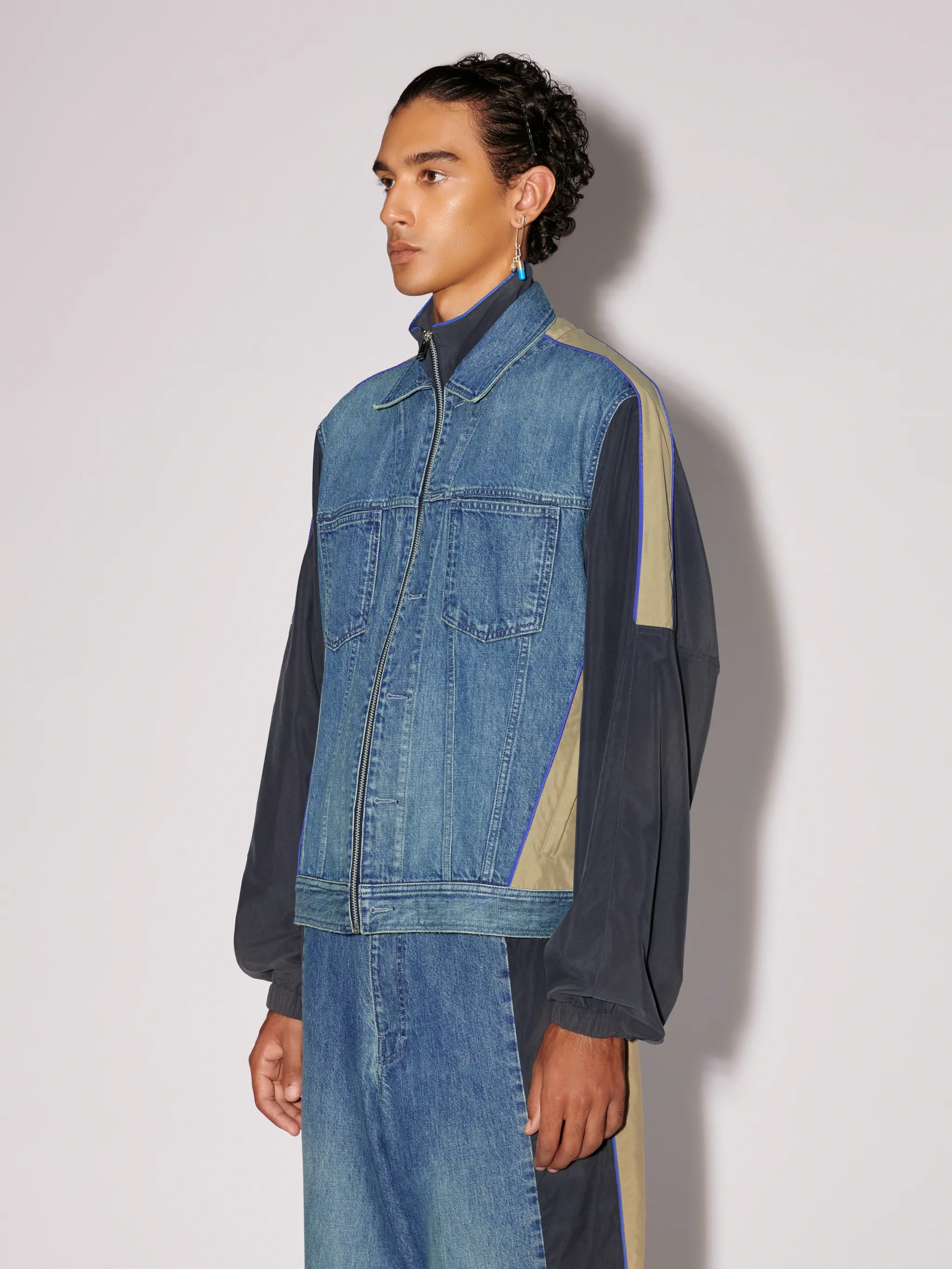 Denim Nylon Jacket