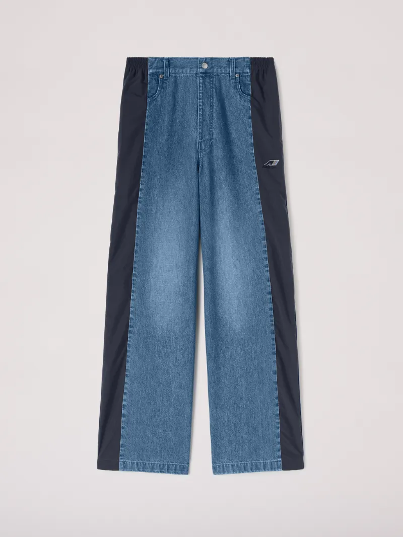 Denim Nylon Pants