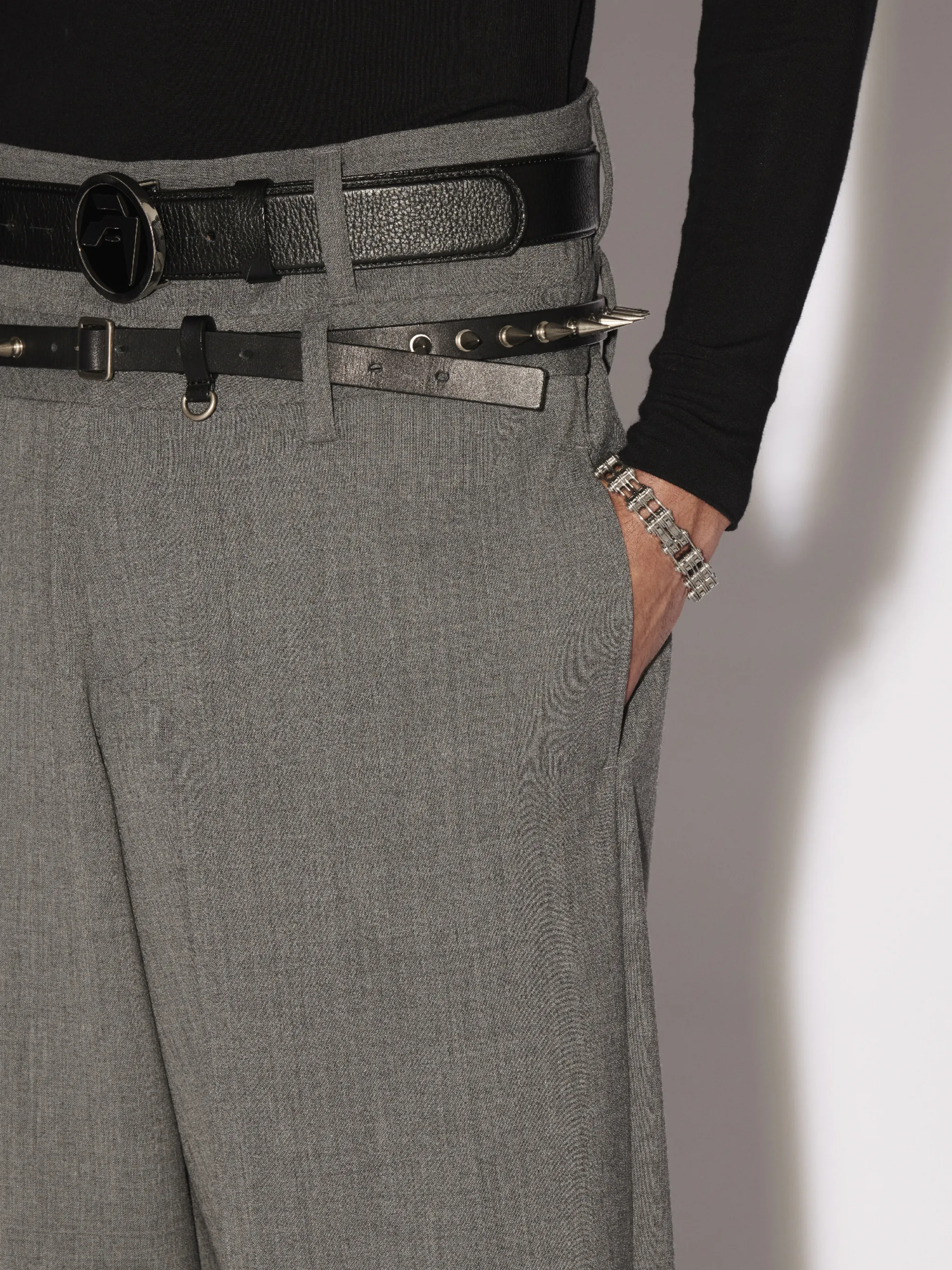 DOUBLE BELTED TROUSERS