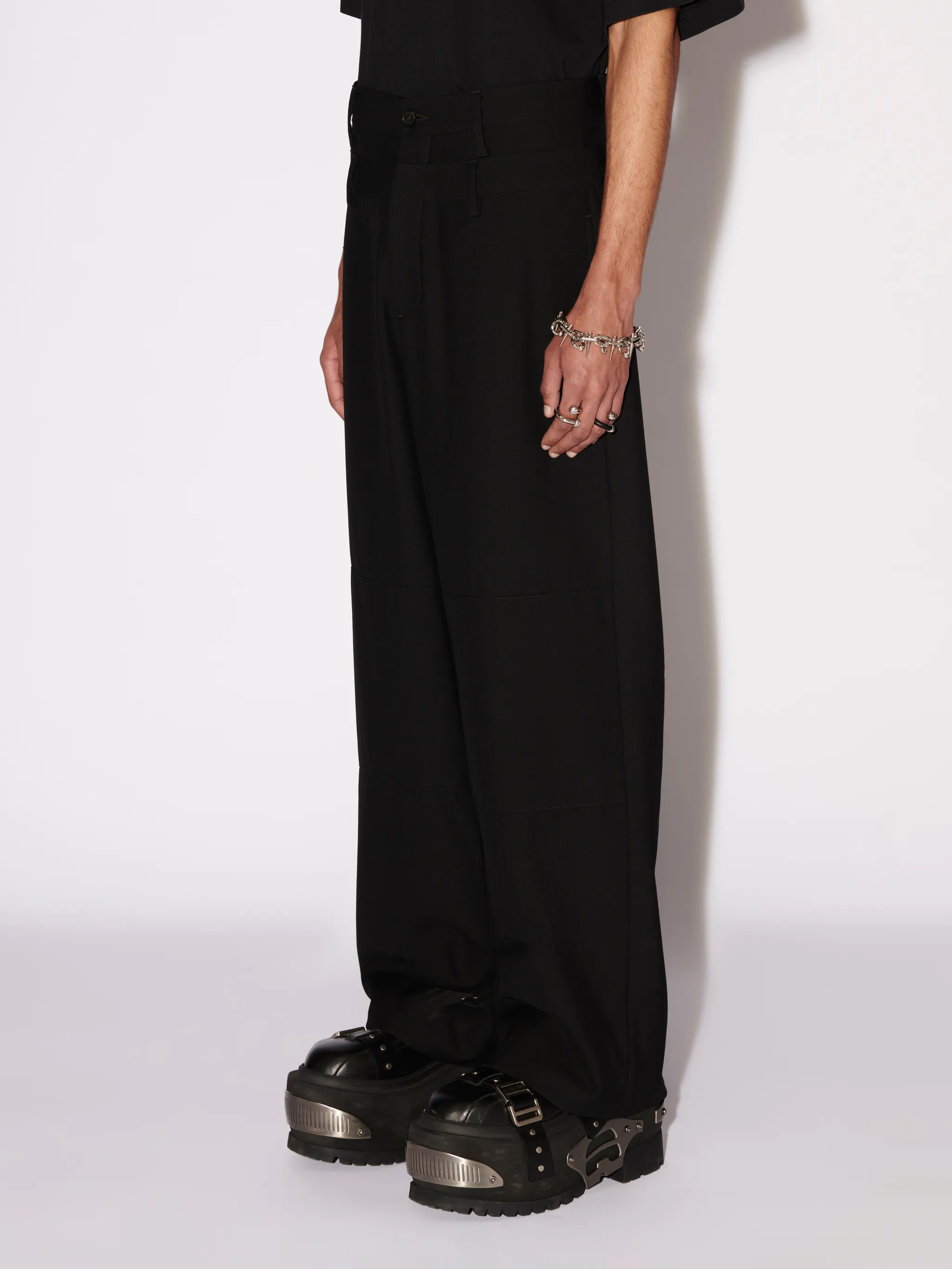 DOUBLE BELTED TROUSERS