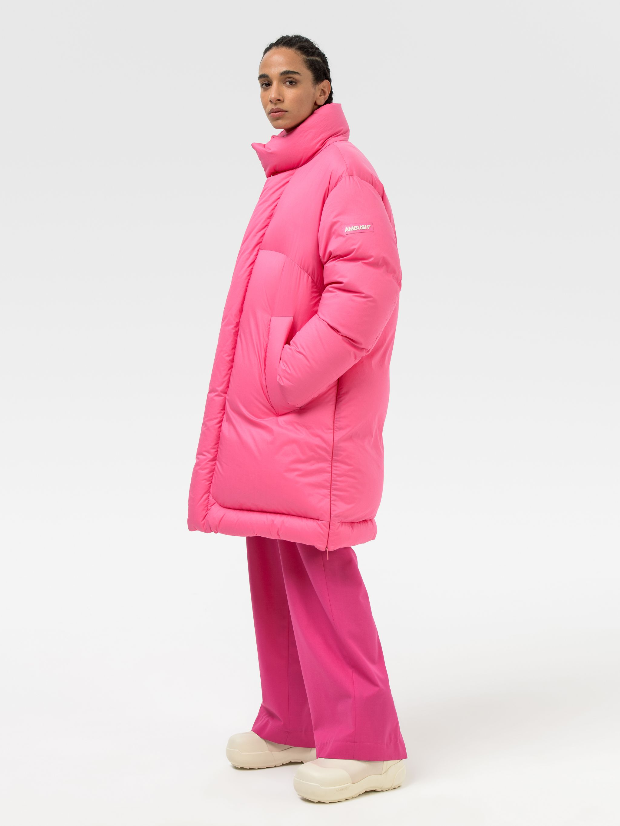 target hot pink puffer jacket