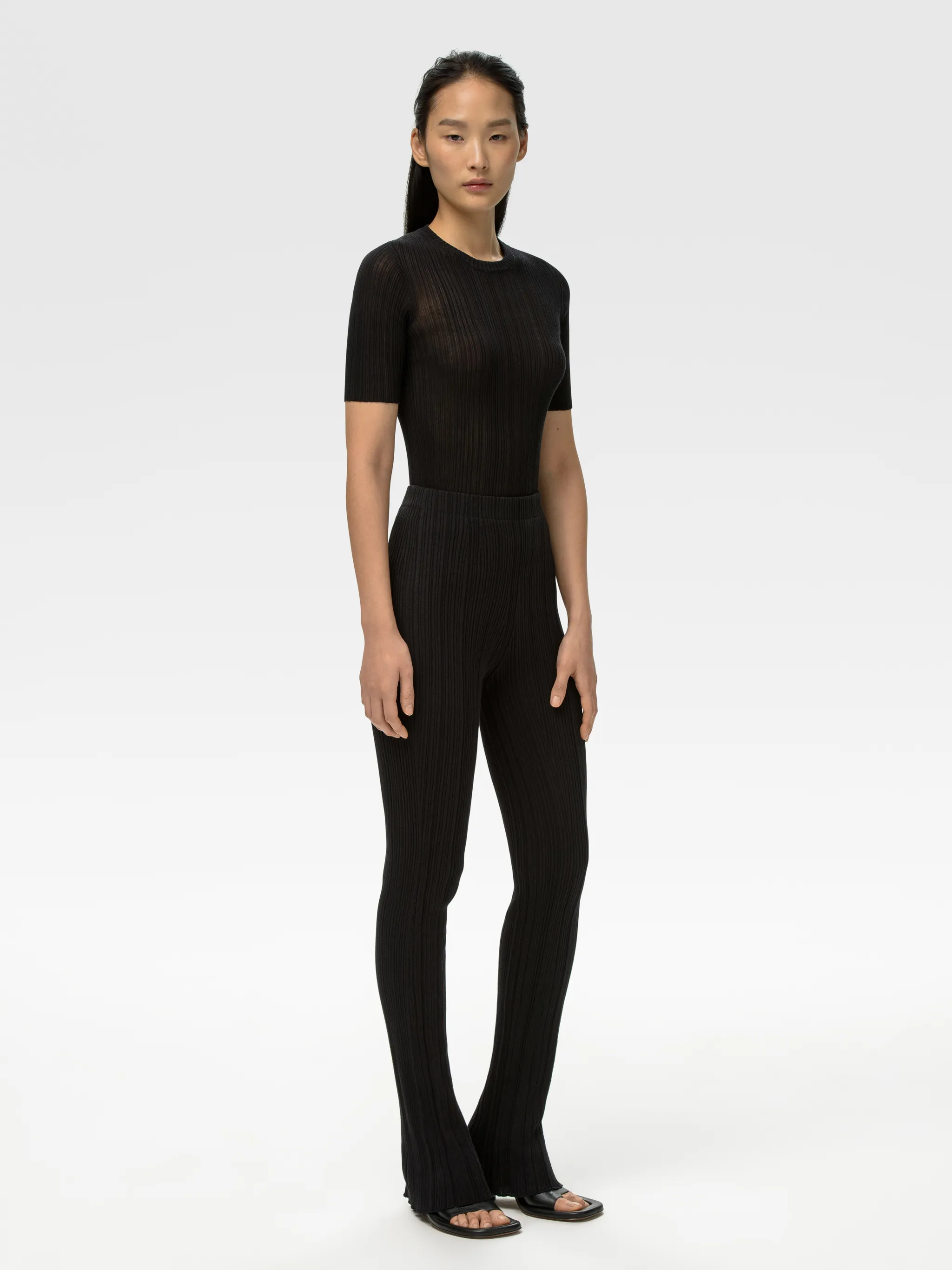 ELASTICBAND KNIT PANTS