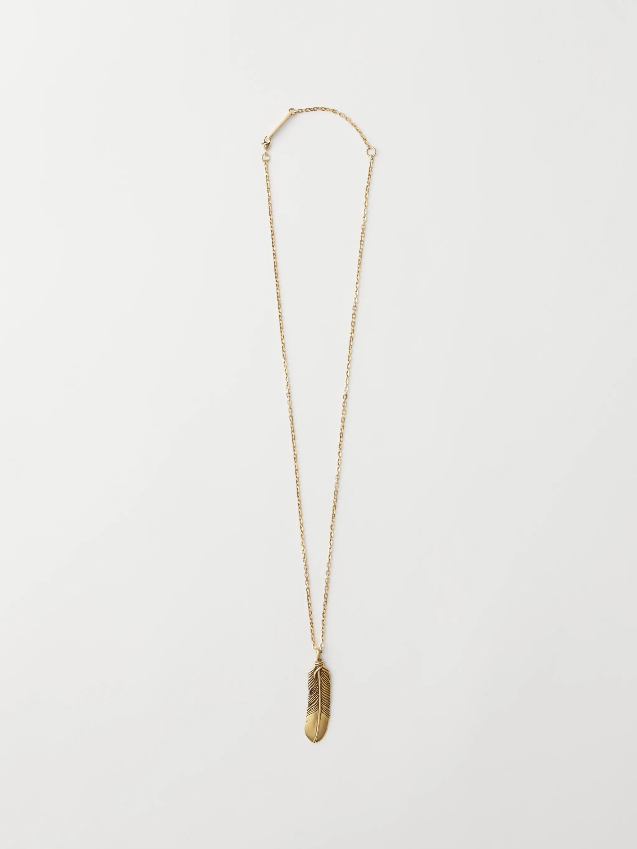 FEATHER CHARM NECKLACE 925