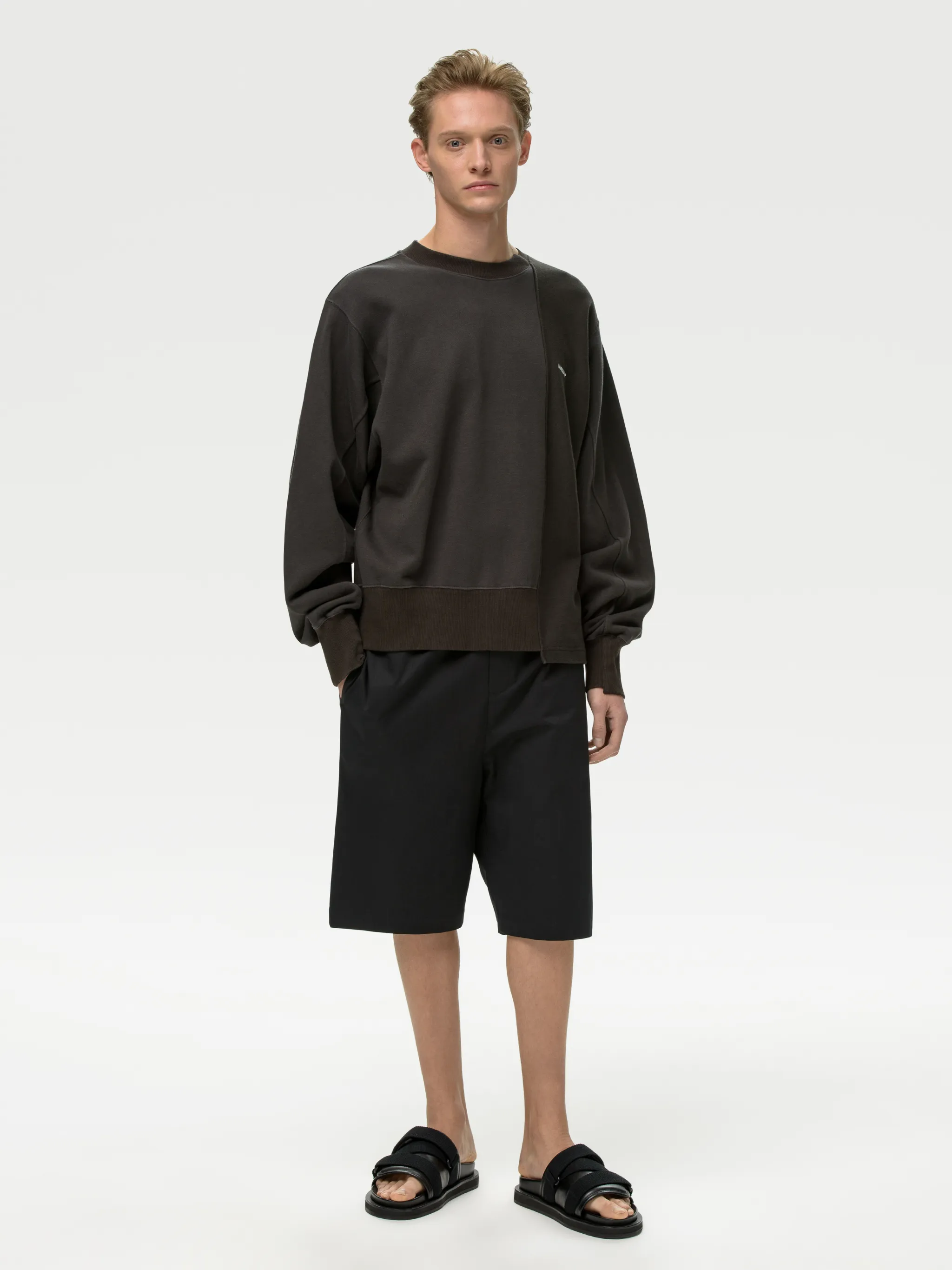 FLEECE MIX SWEATSHIRT