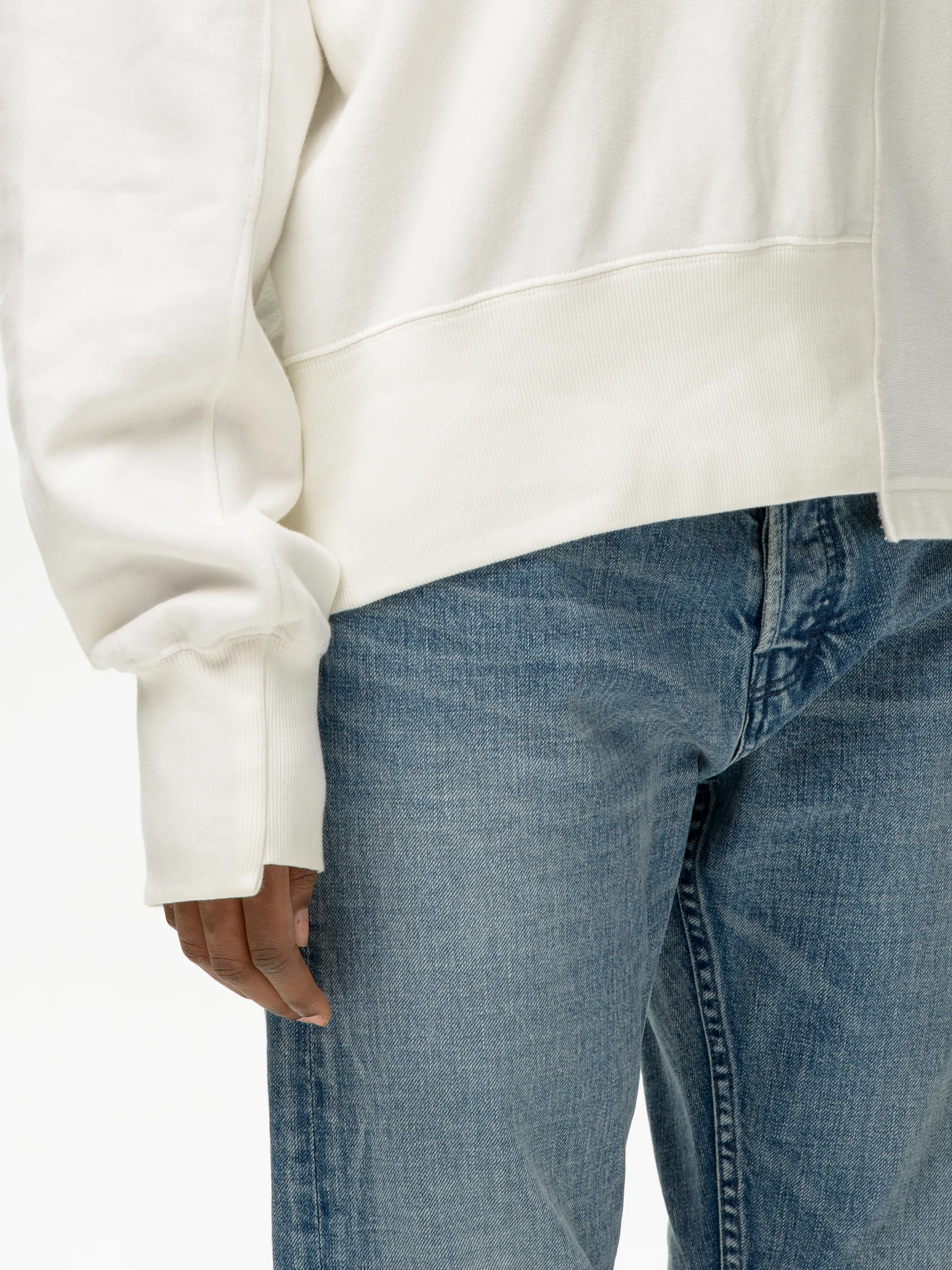 FLEECE MIX SWEATSHIRT
