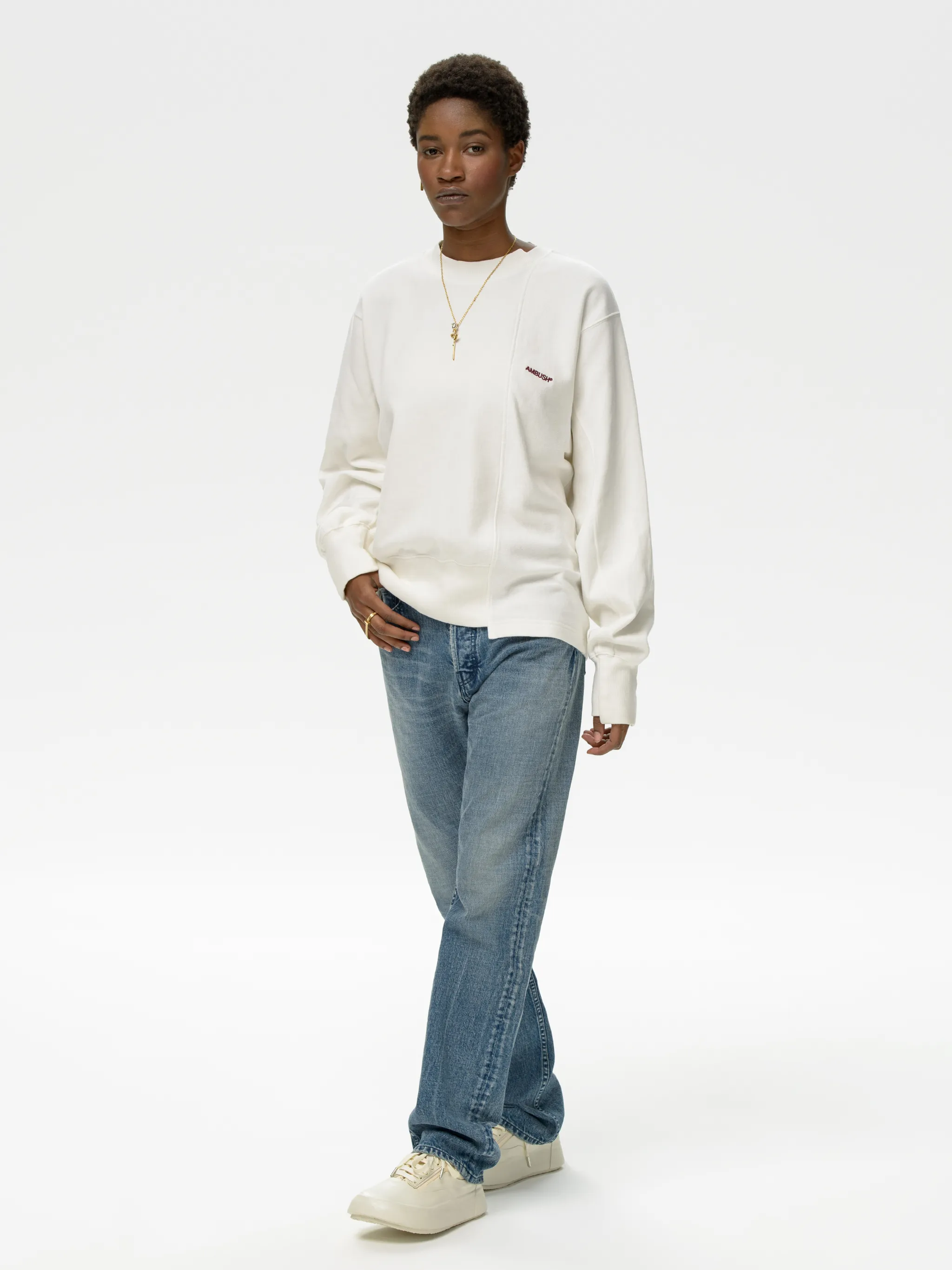 FLEECE MIX SWEATSHIRT