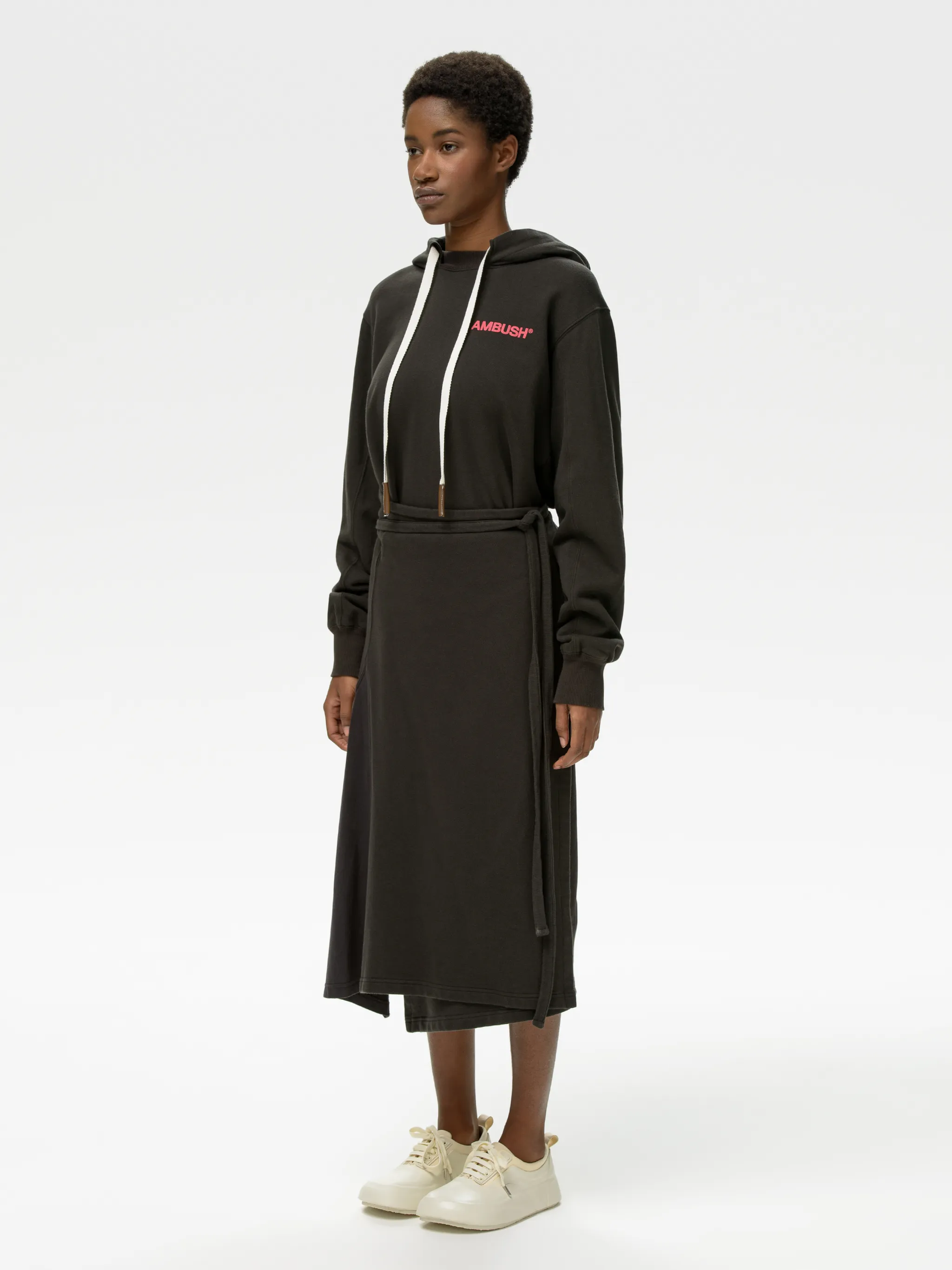 FLEECE SWEAT HOODIE DRESS