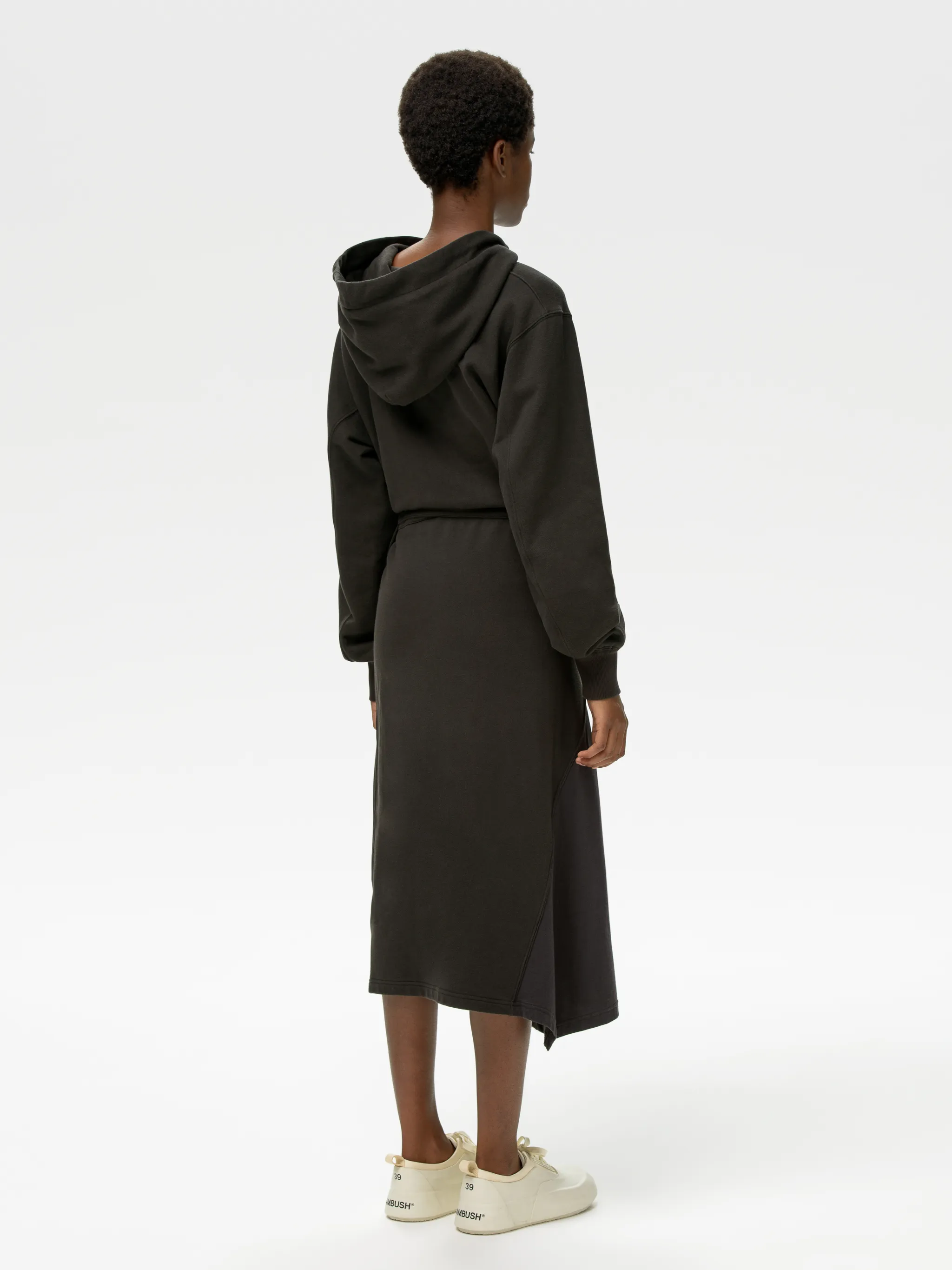 FLEECE SWEAT HOODIE DRESS