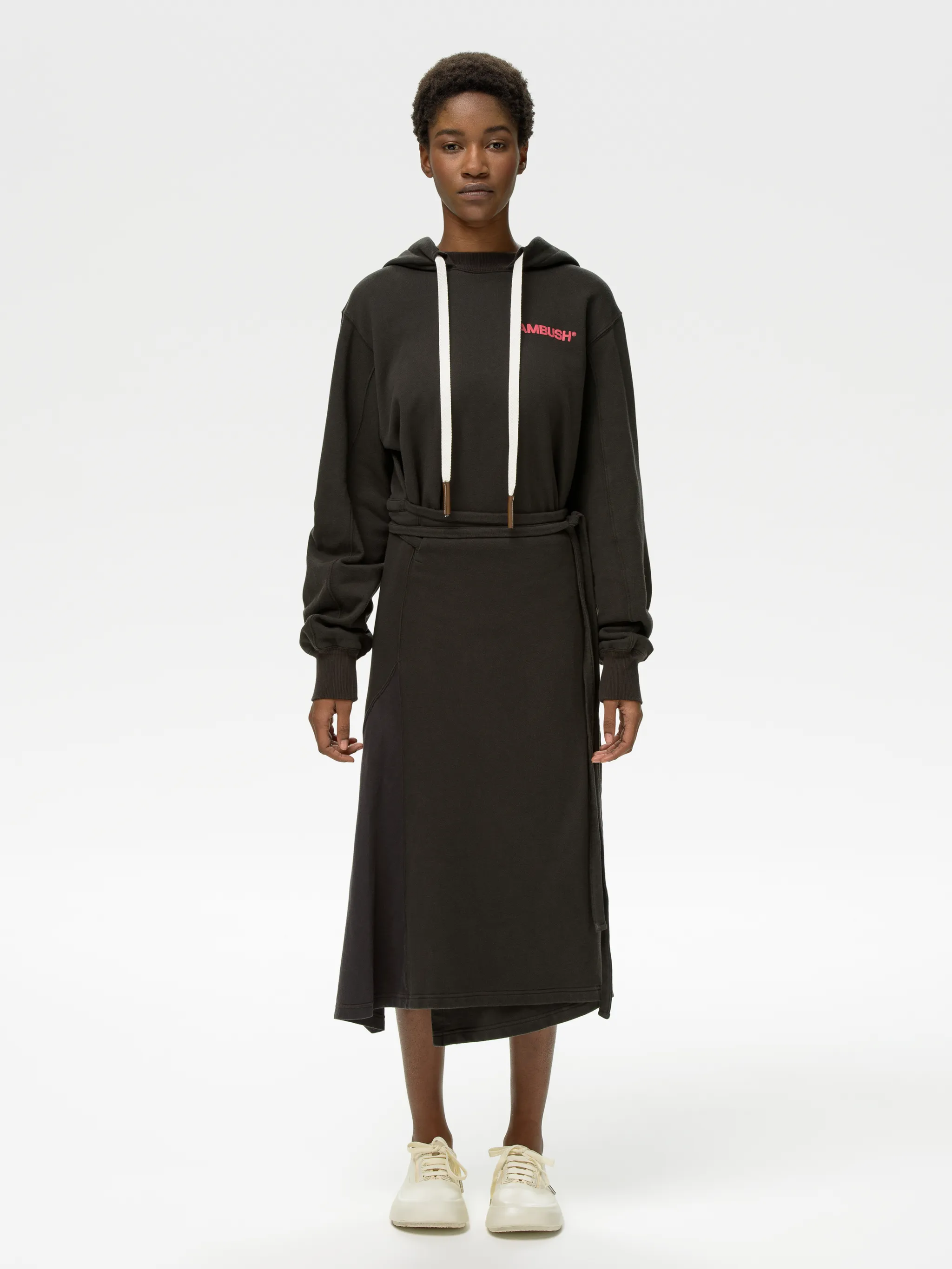 FLEECE SWEAT HOODIE DRESS