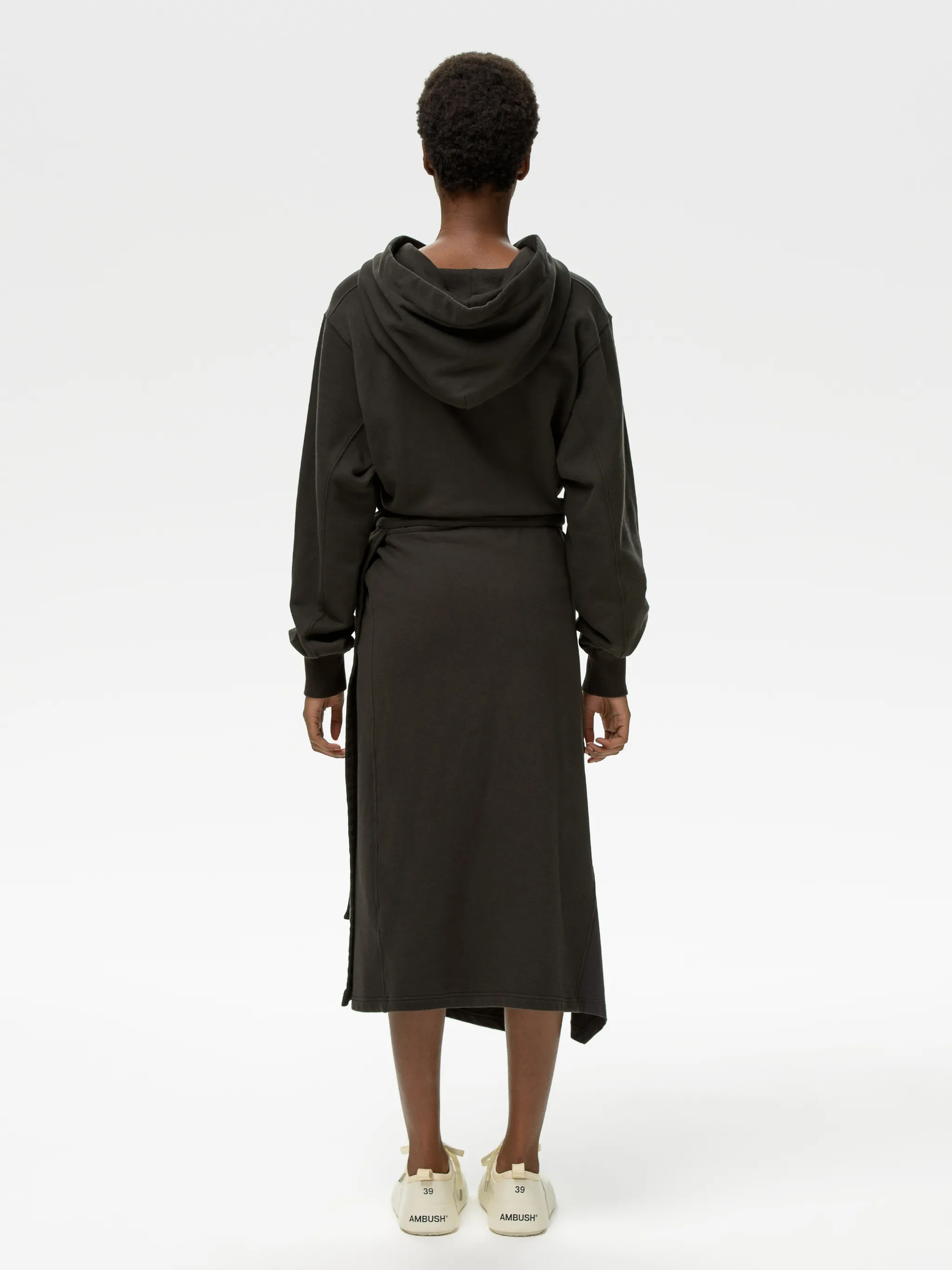 FLEECE SWEAT HOODIE DRESS