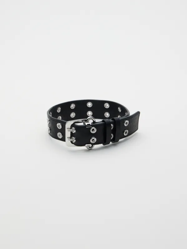 GROMMET LEATHER CHOKER AMBUSH® Official