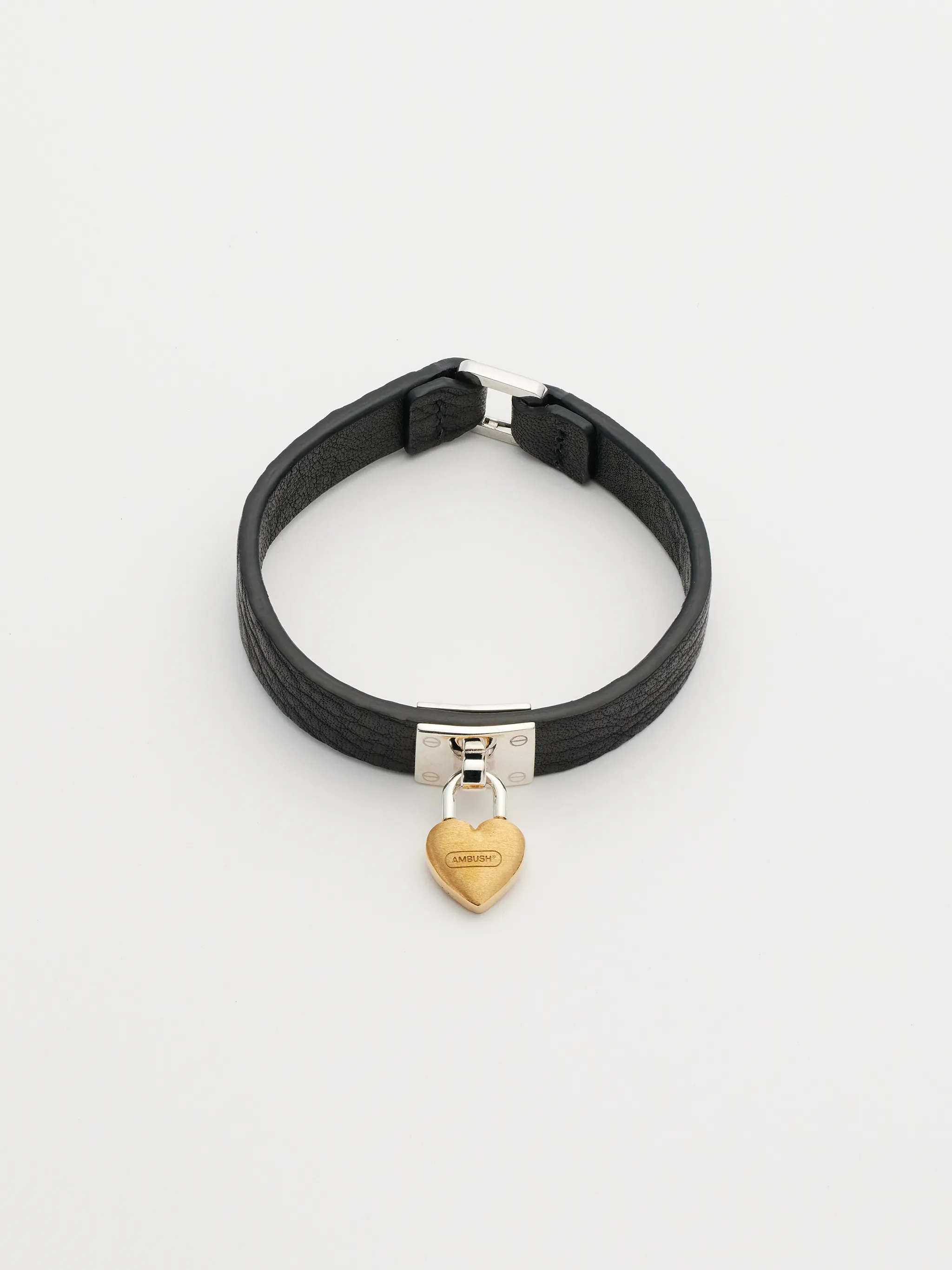 Heart Padlock Leather Bracelet