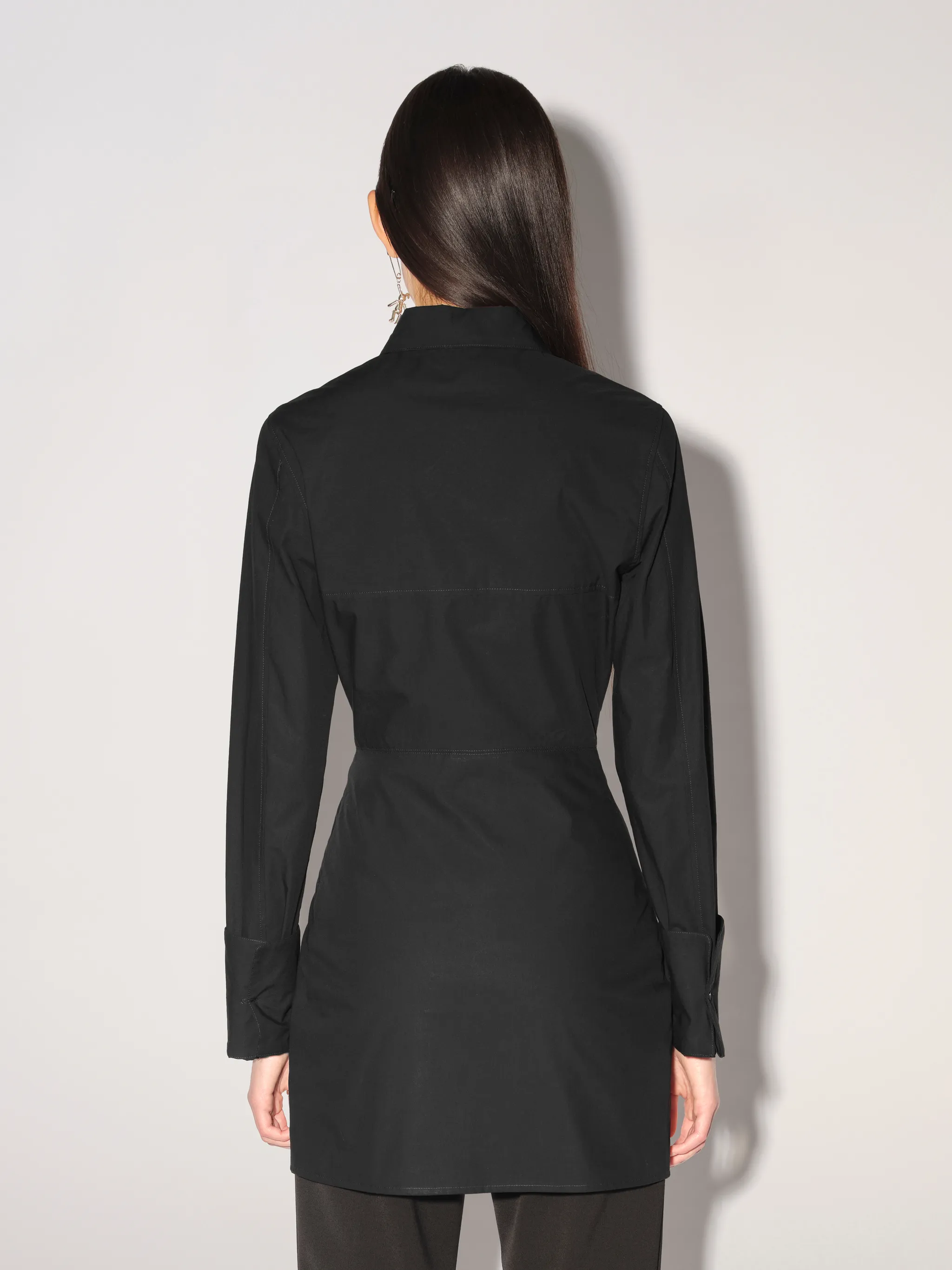 HEART SHAPED COTTON MIDI DRESS
