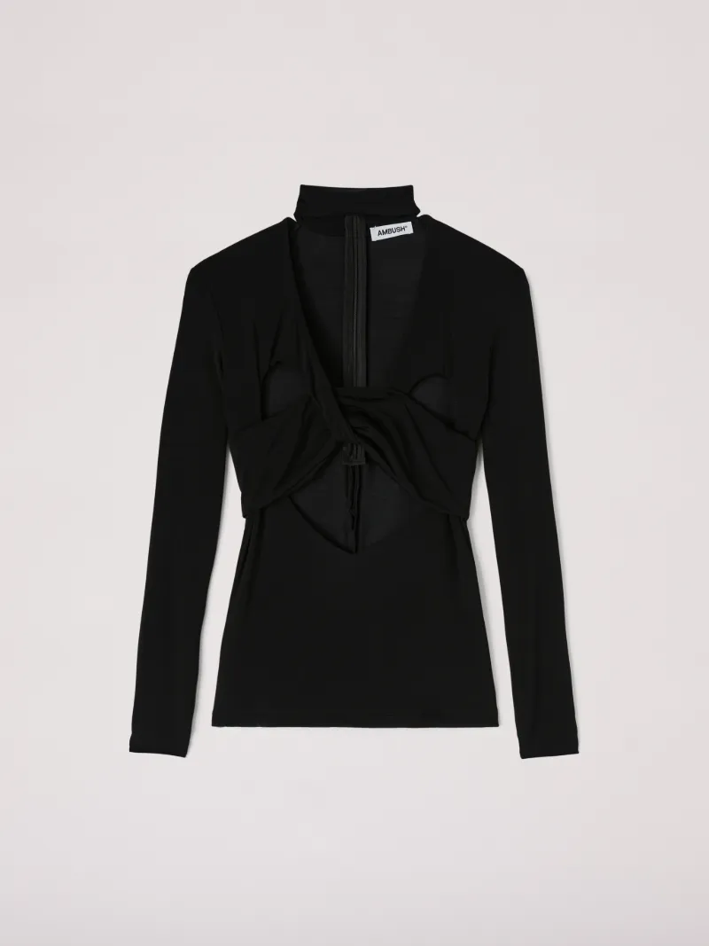 Heart Shaped Turtle Neck Top
