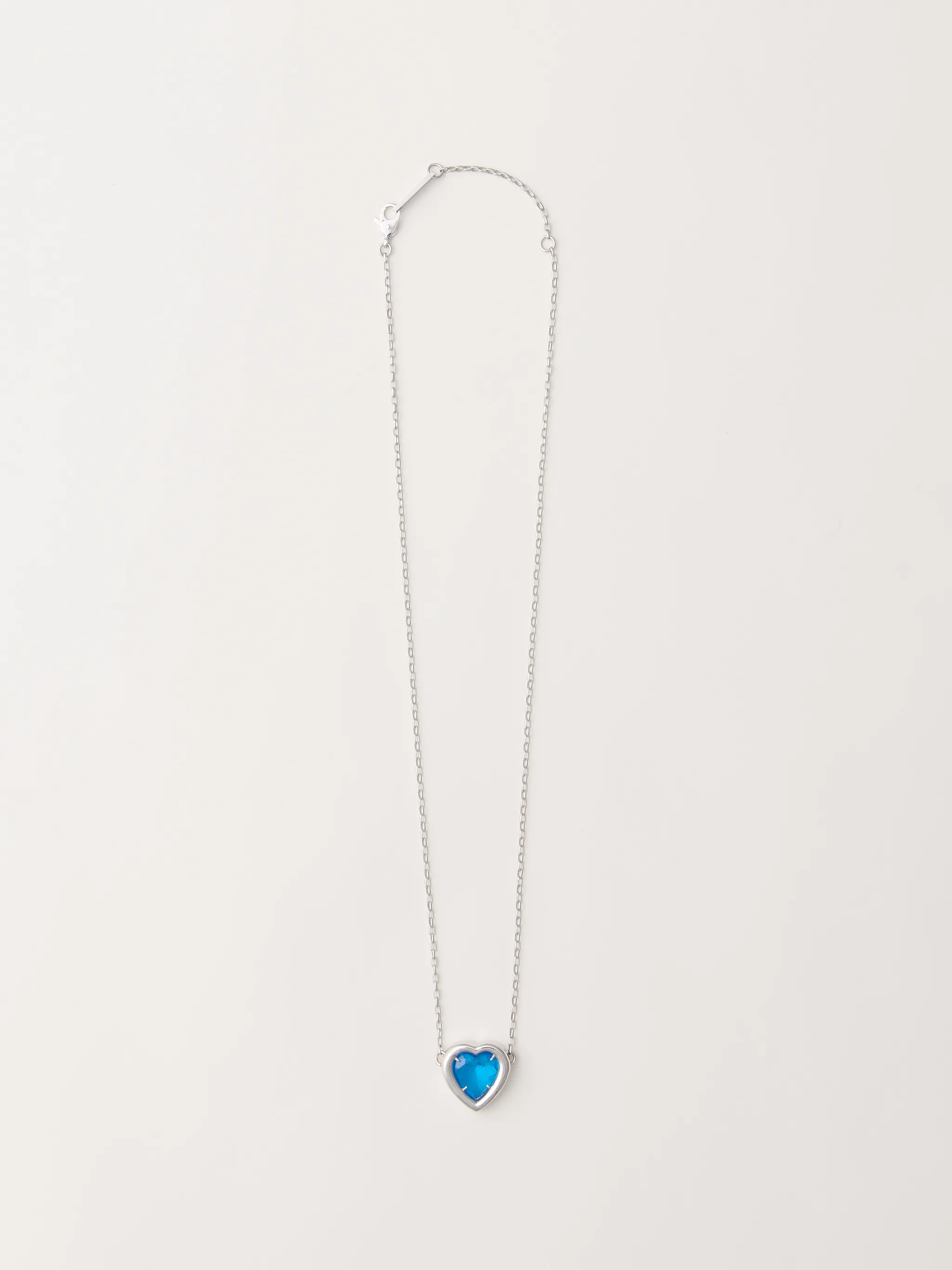 HEART STONE CHARM NECKLACE