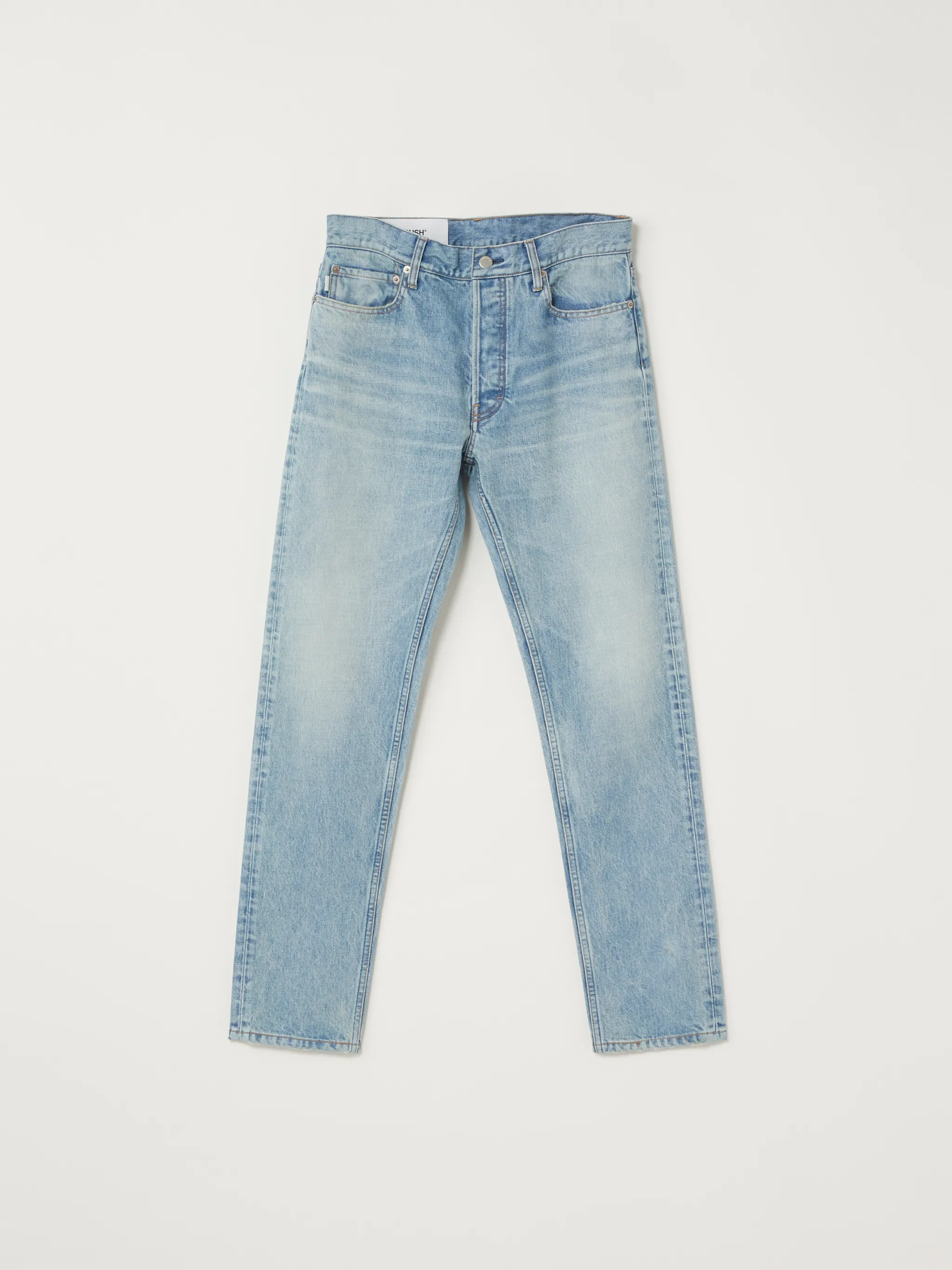 high waist slim-fit jeans
