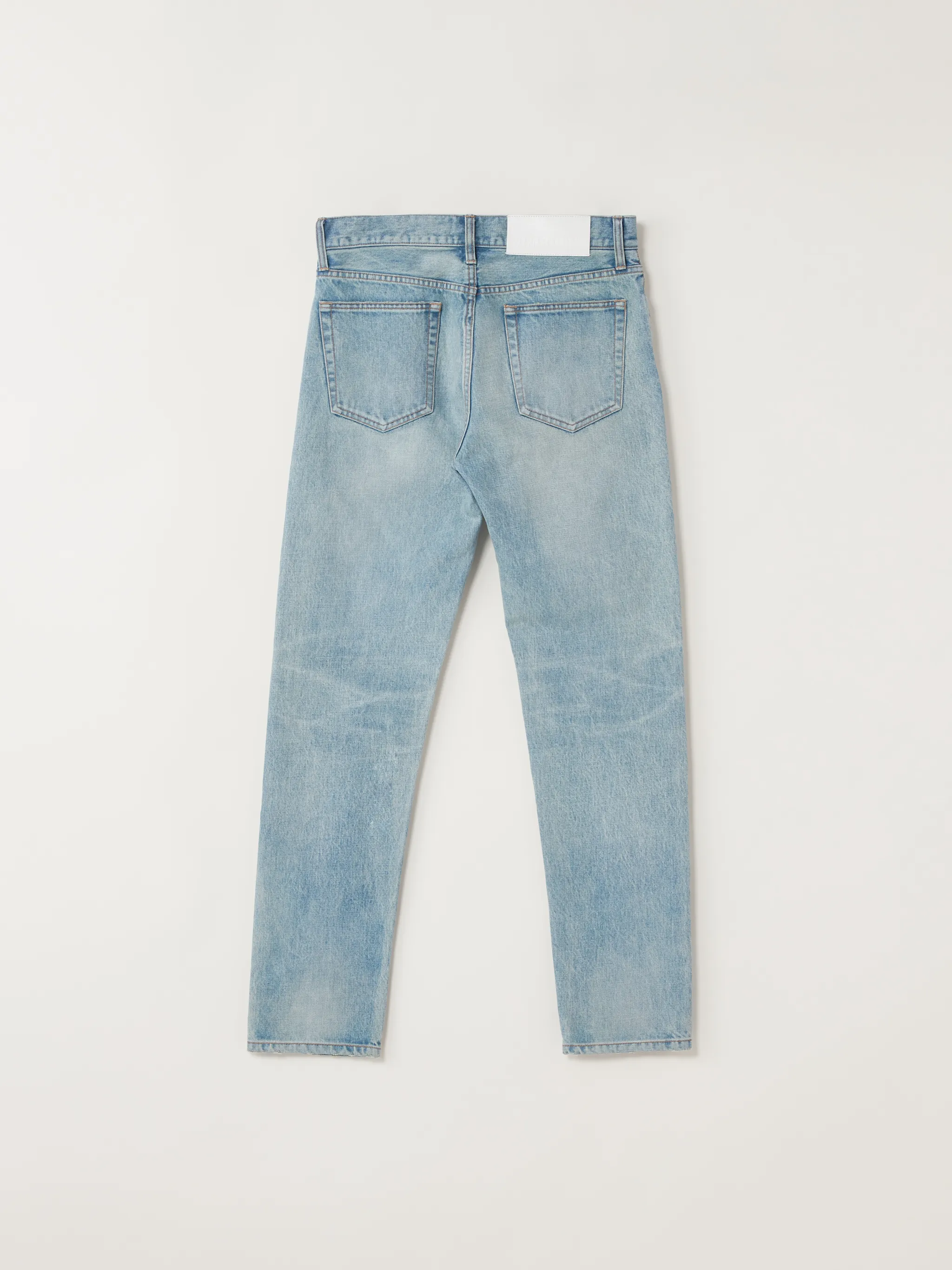 high waist slim-fit jeans