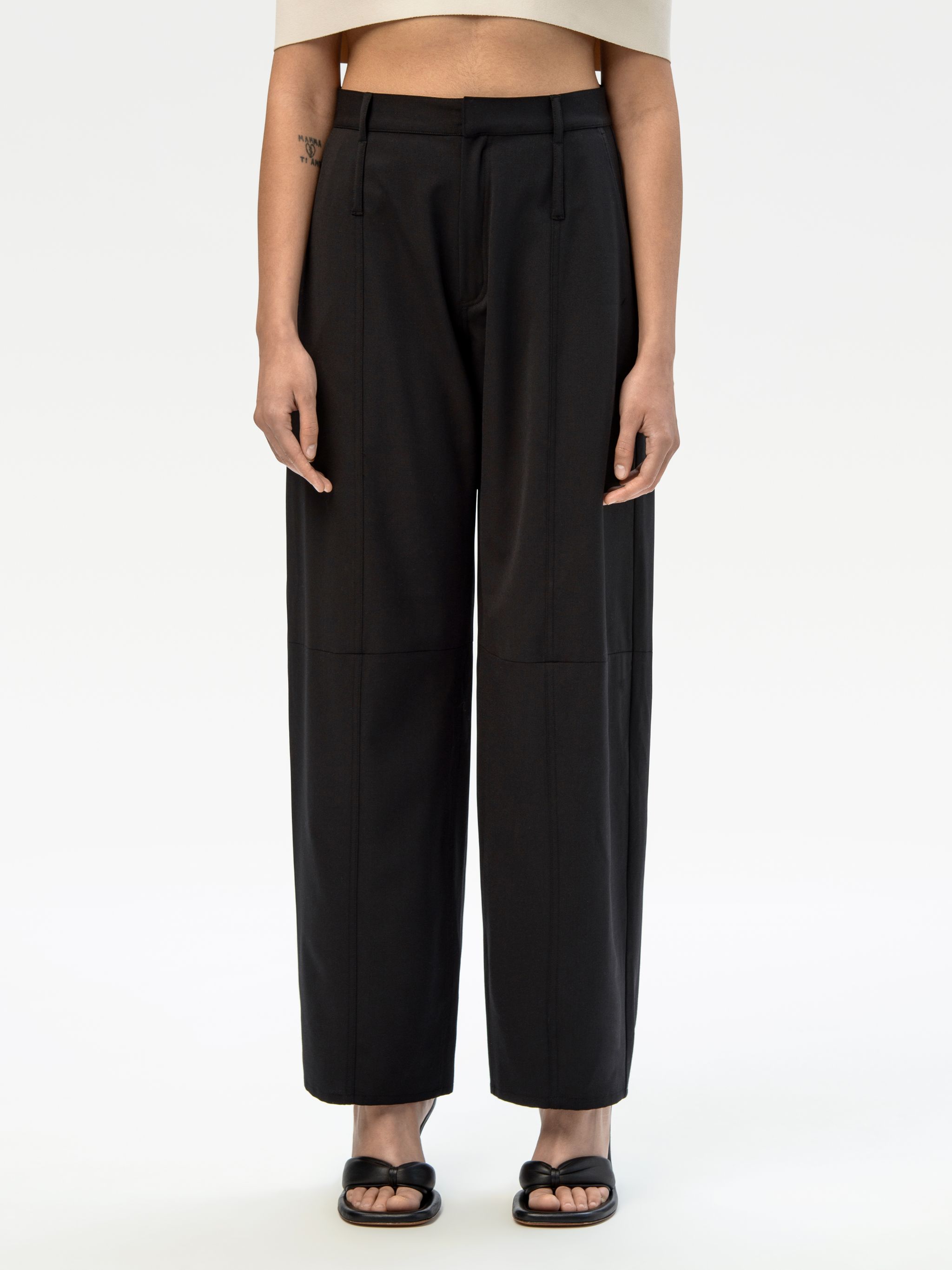 high waisted tapered pants