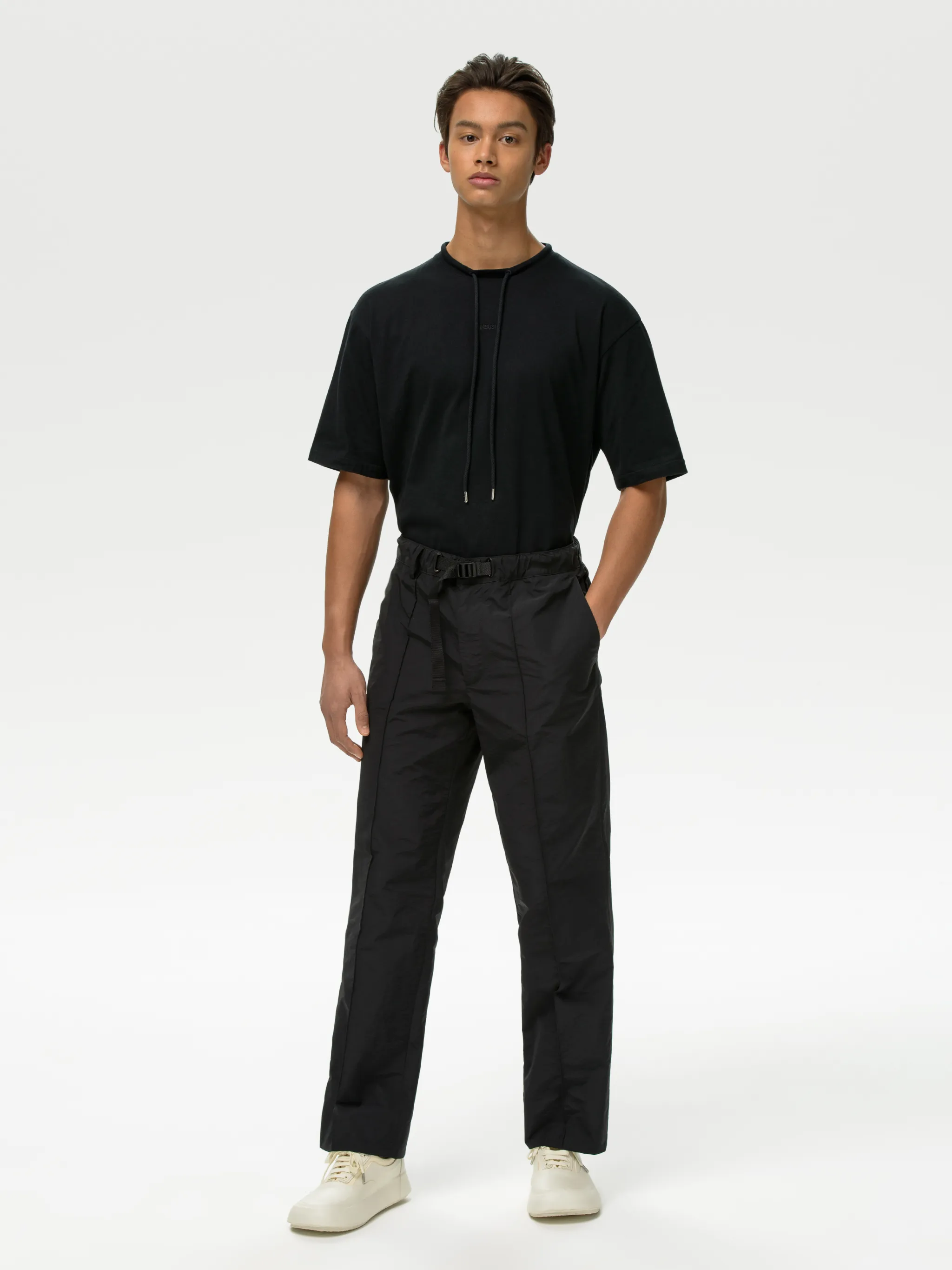 high waisted track pants