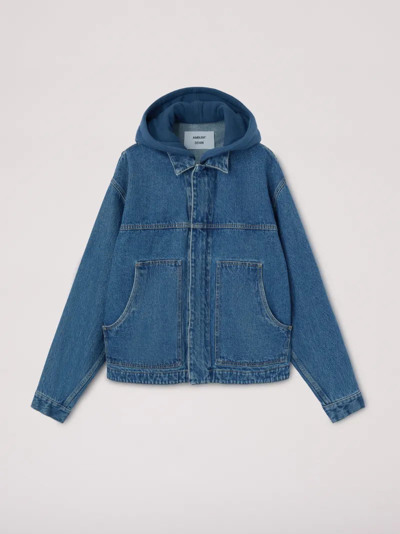 HOODIE WORKER DENIM JACKET