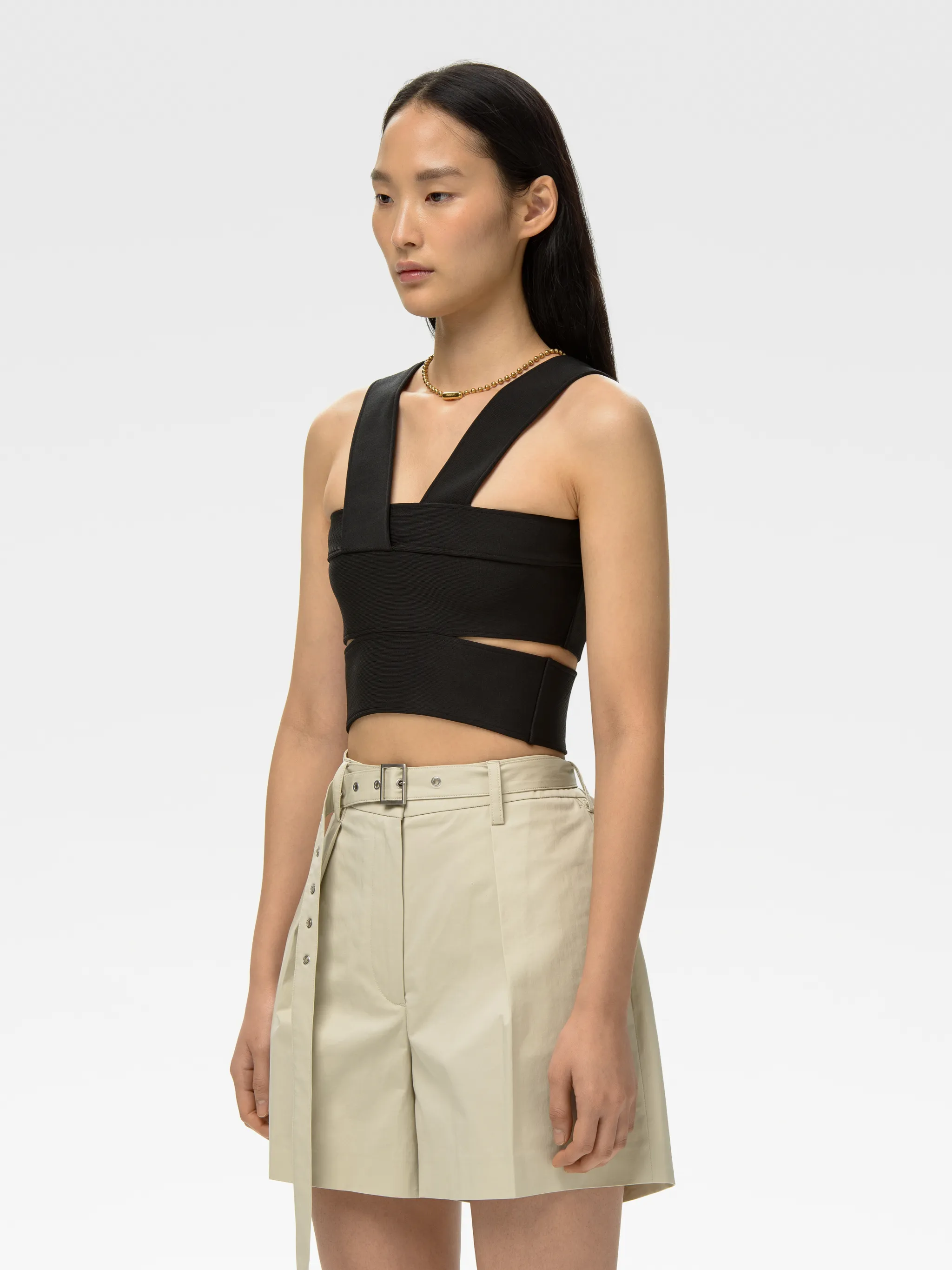 JERSEY HALTOR TOP