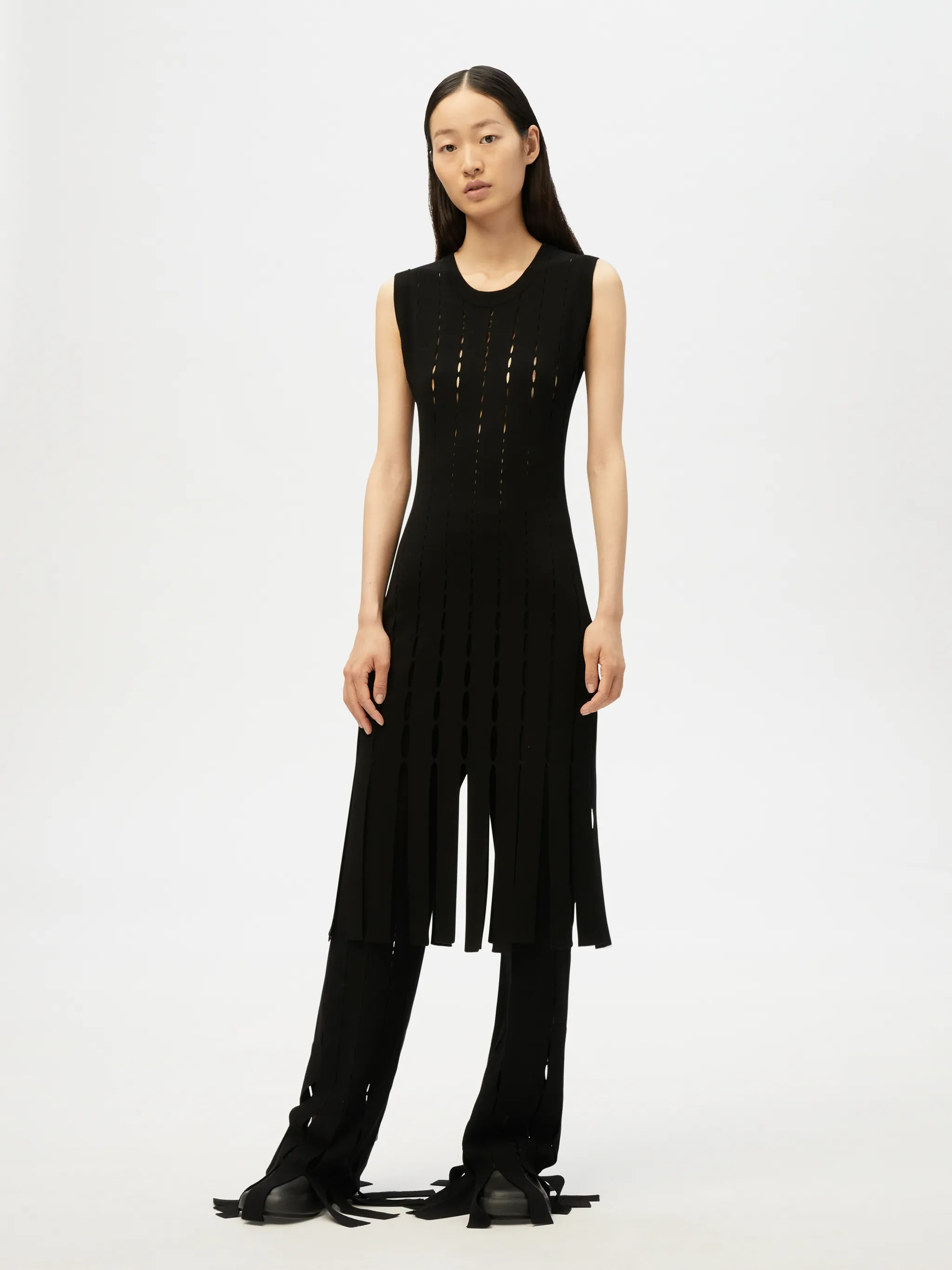 KNITTED CUT OUT DRESS