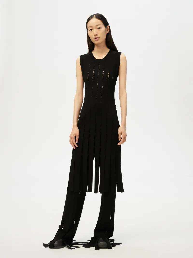 KNITTED CUT OUT DRESS