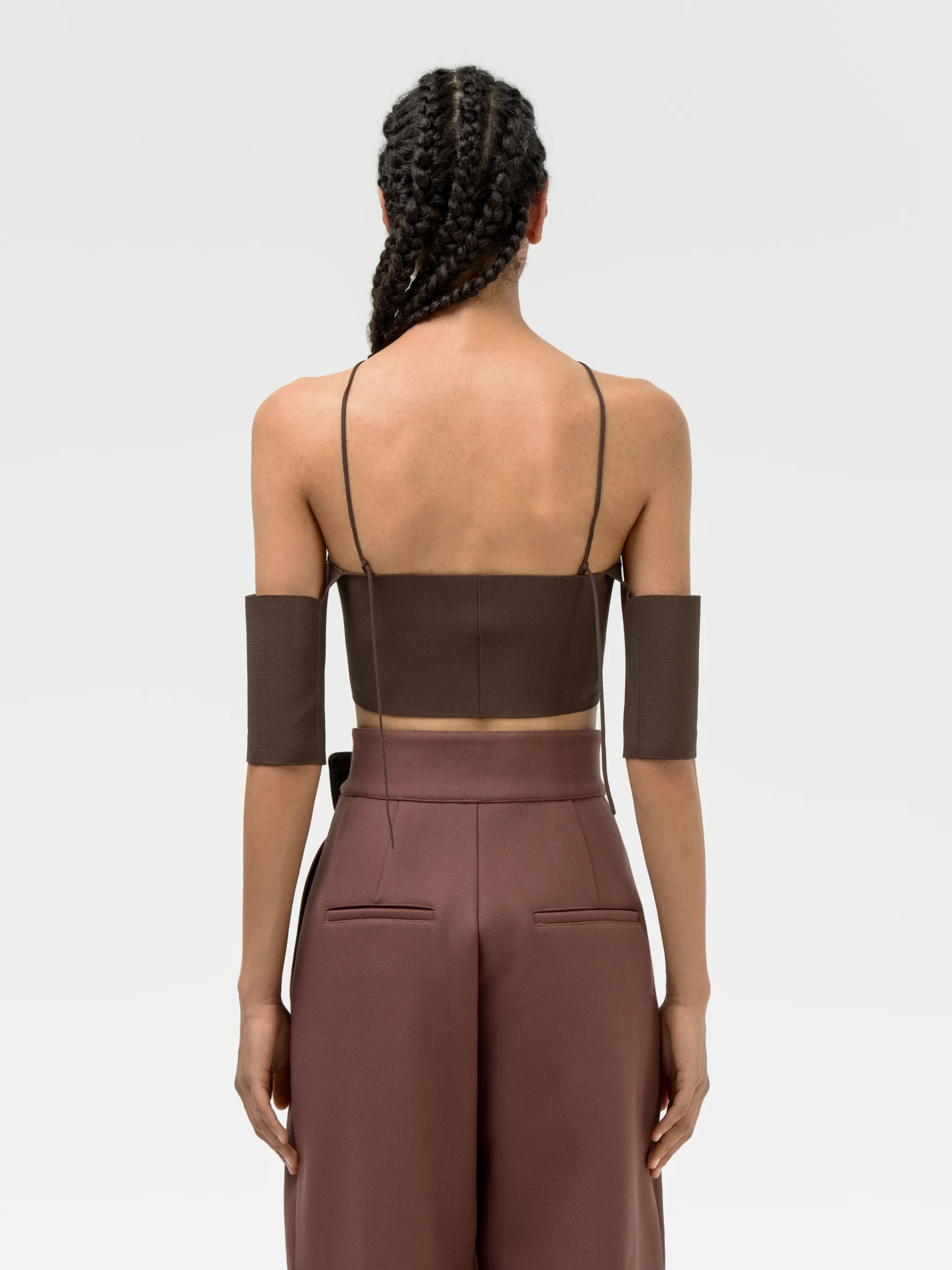 KNITTED TUBE TOP