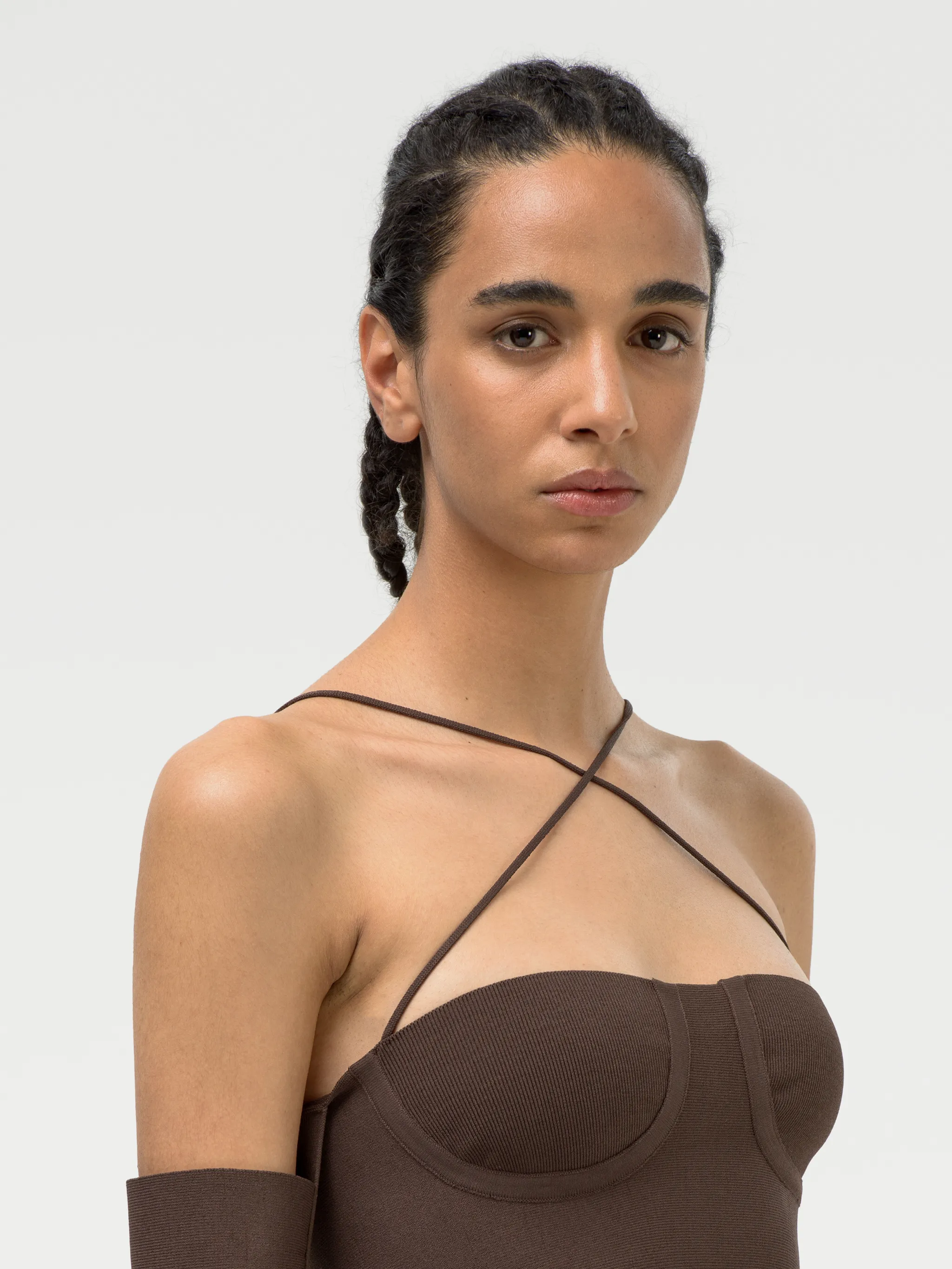 KNITTED TUBE TOP