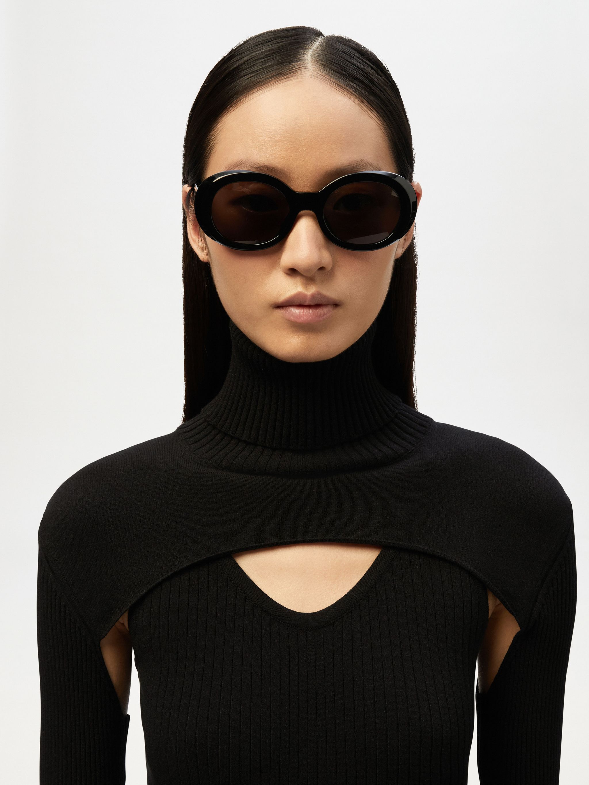 Ambush Kurt Round-frame Sunglasses in Black Womens Accessories Sunglasses 