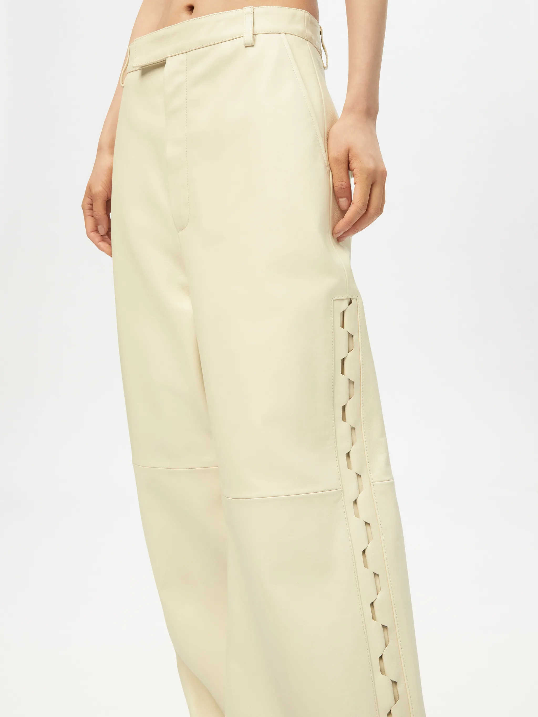 LACE UP LEATHER PANTS AMBUSH® Official