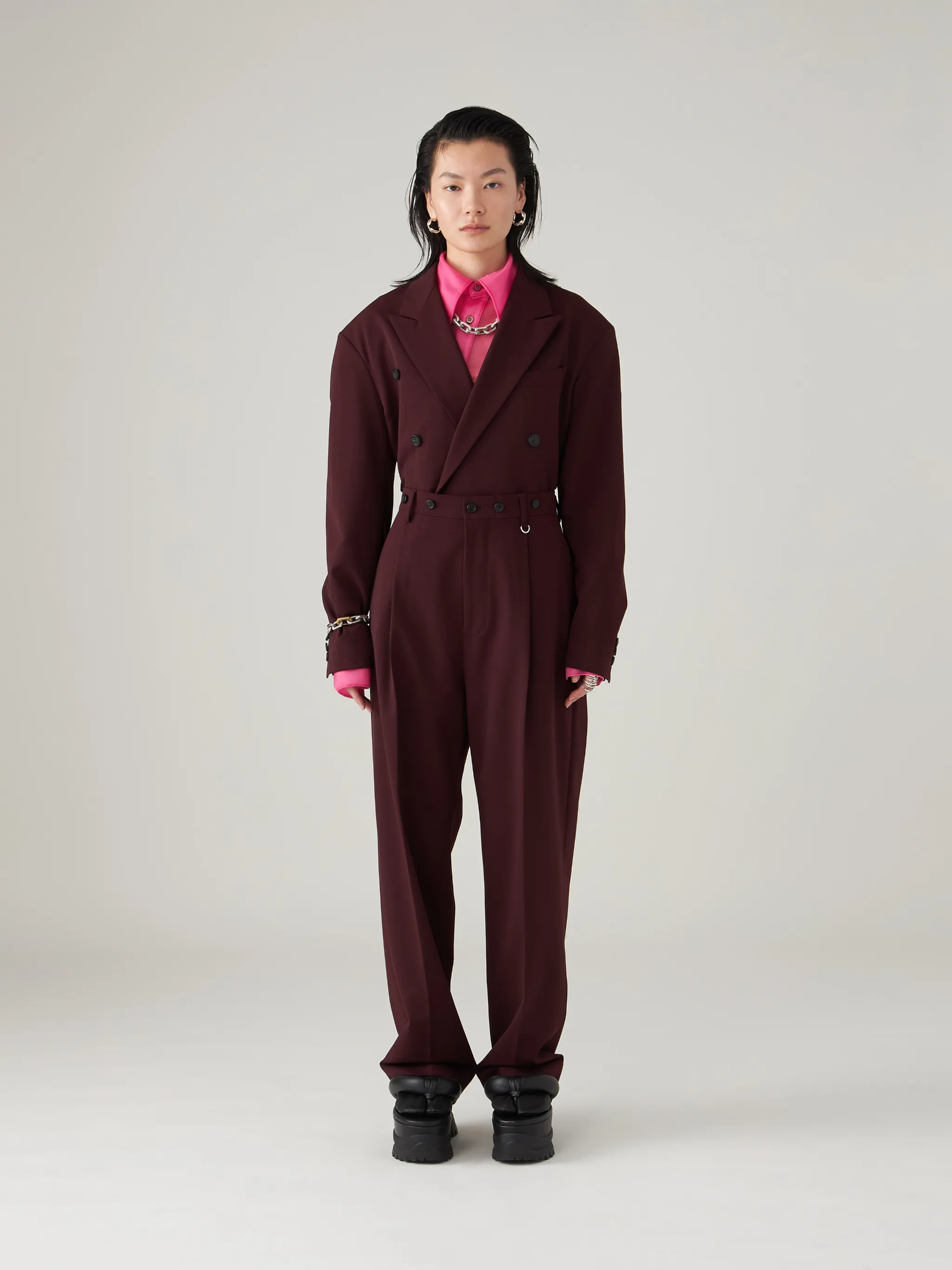 LADIES HIGH WAIST RELAXED TROUSER
