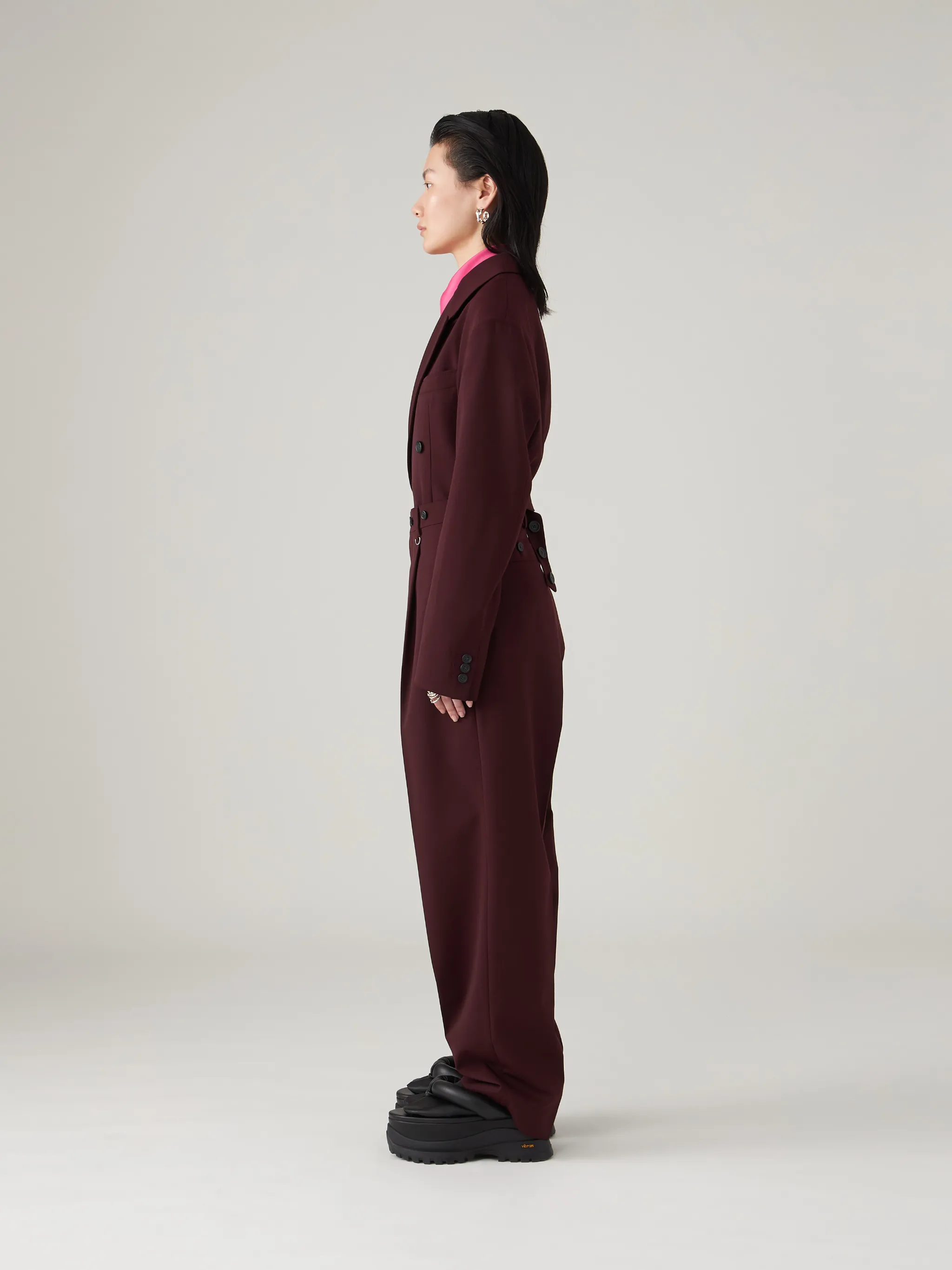 LADIES HIGH WAIST RELAXED TROUSER