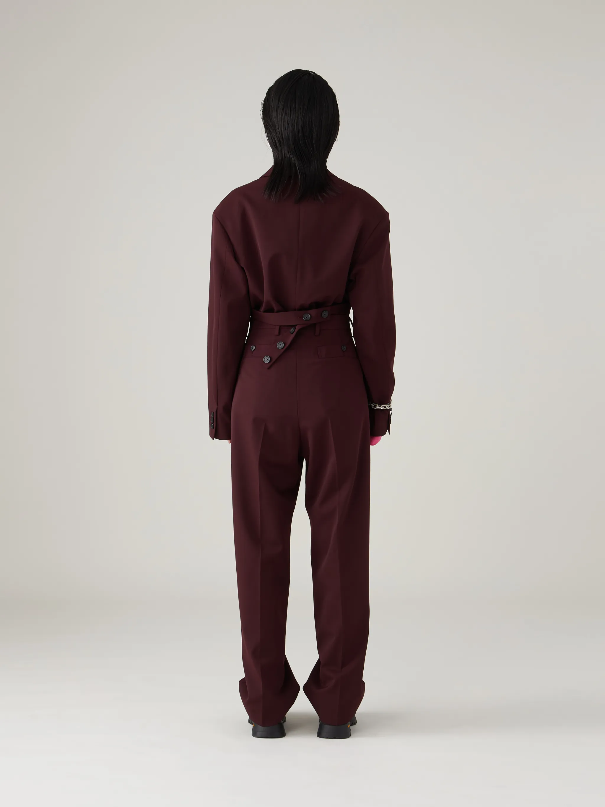 LADIES HIGH WAIST RELAXED TROUSER