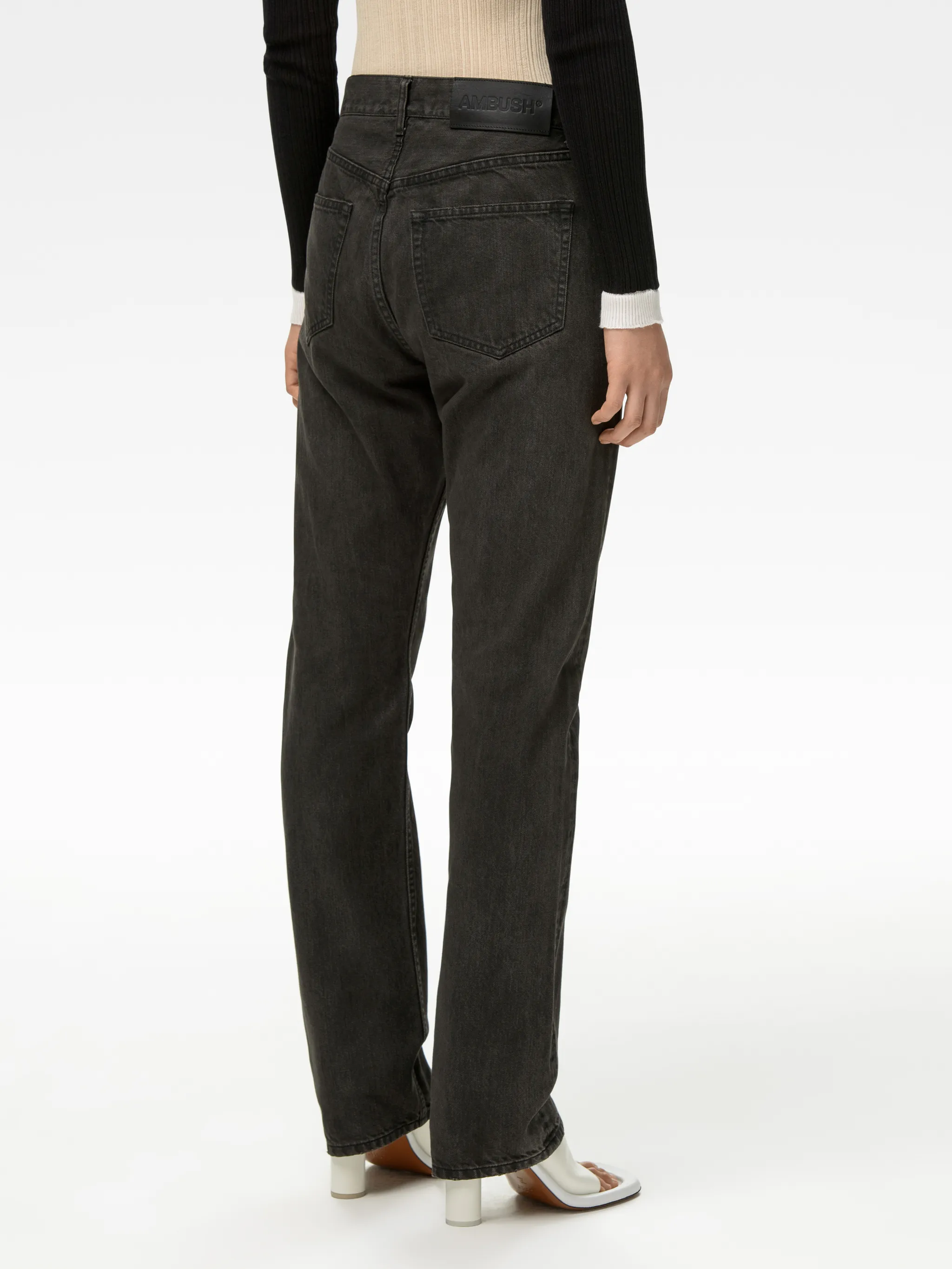 LADIES RELAX FIT DENIM PANTS
