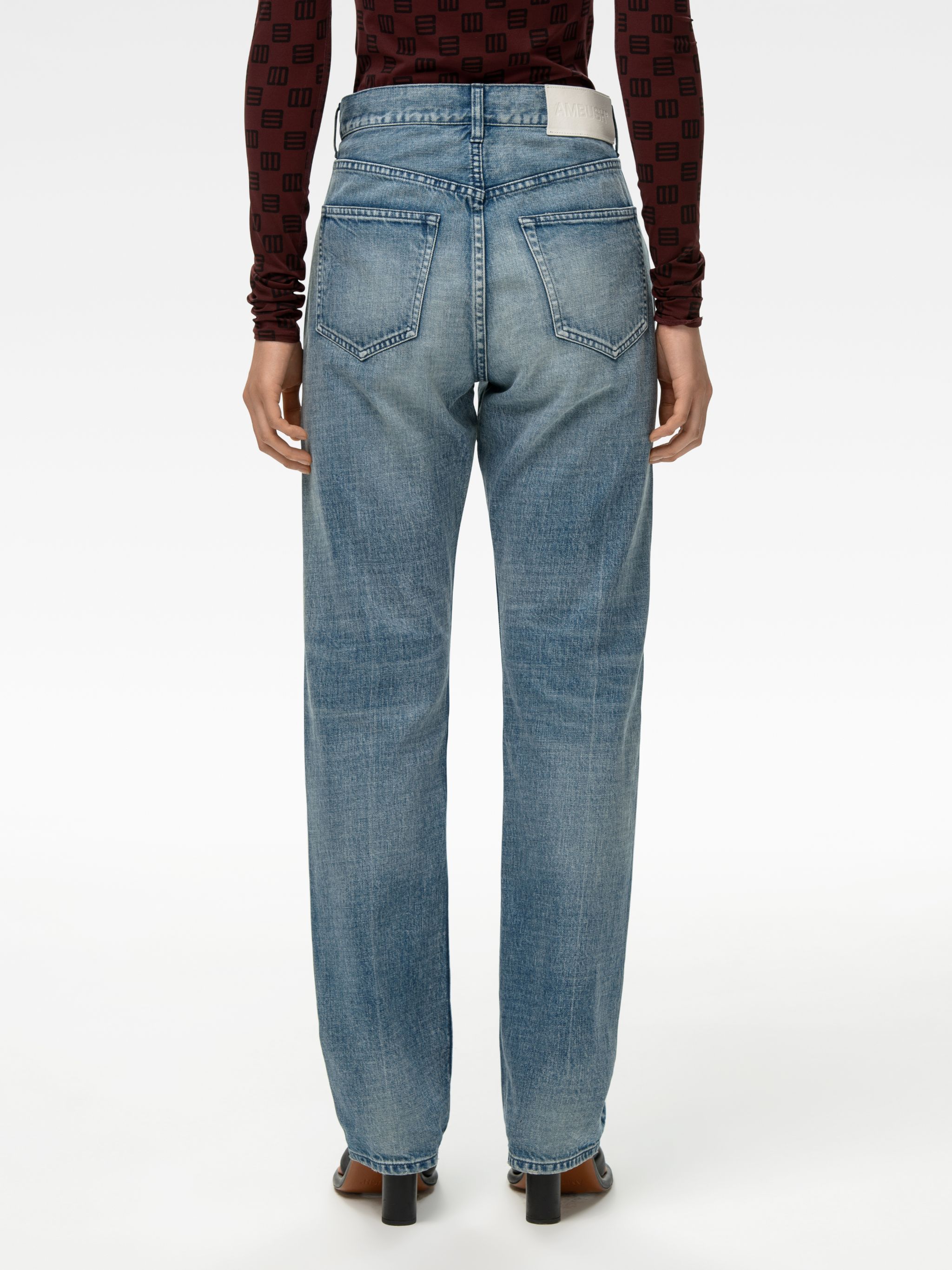 LADIES RELAX FIT DENIM PANTS | AMBUSH® Official