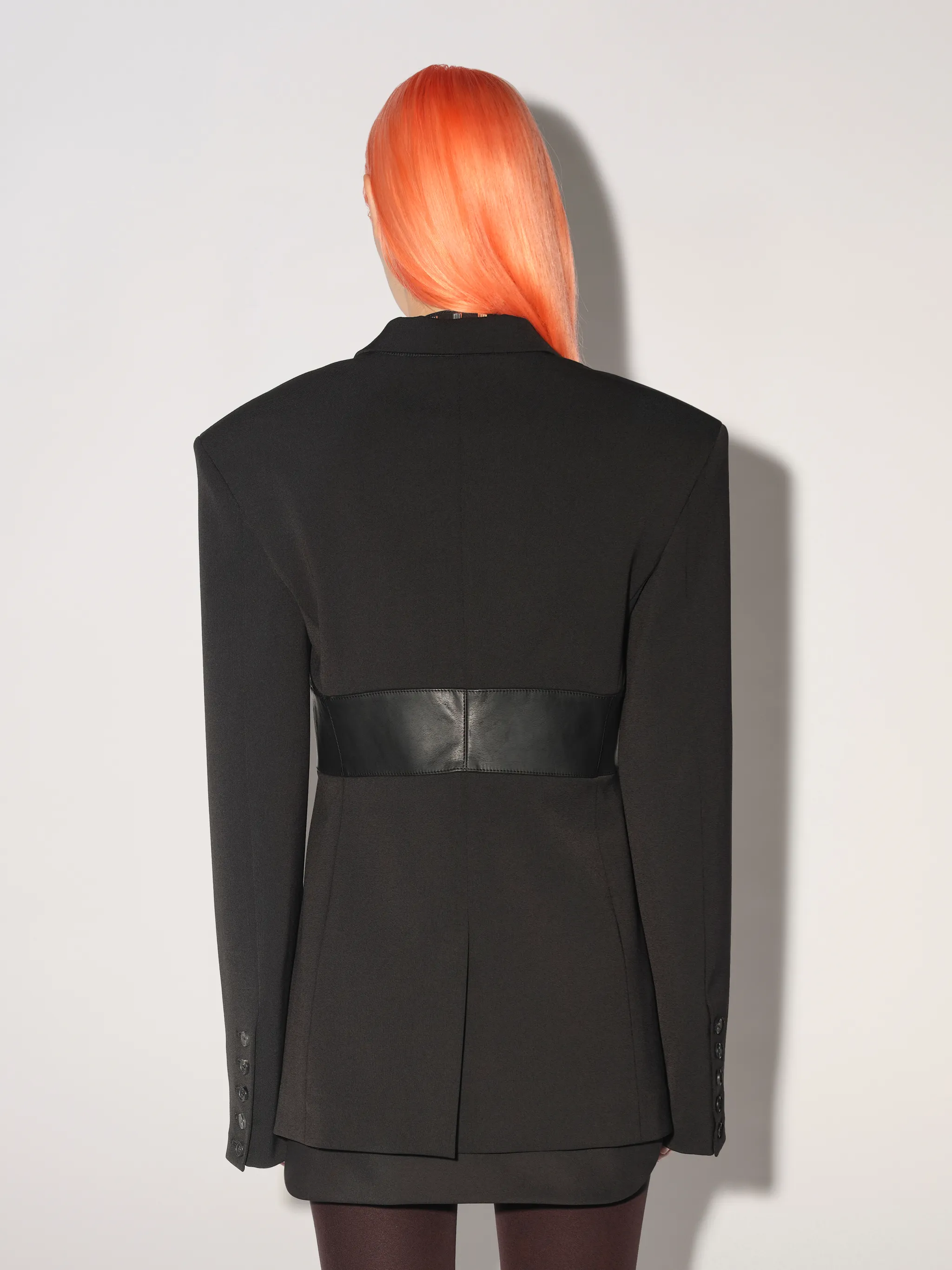 LEATHER PANEL TAILORING JACKET AMBUSH®