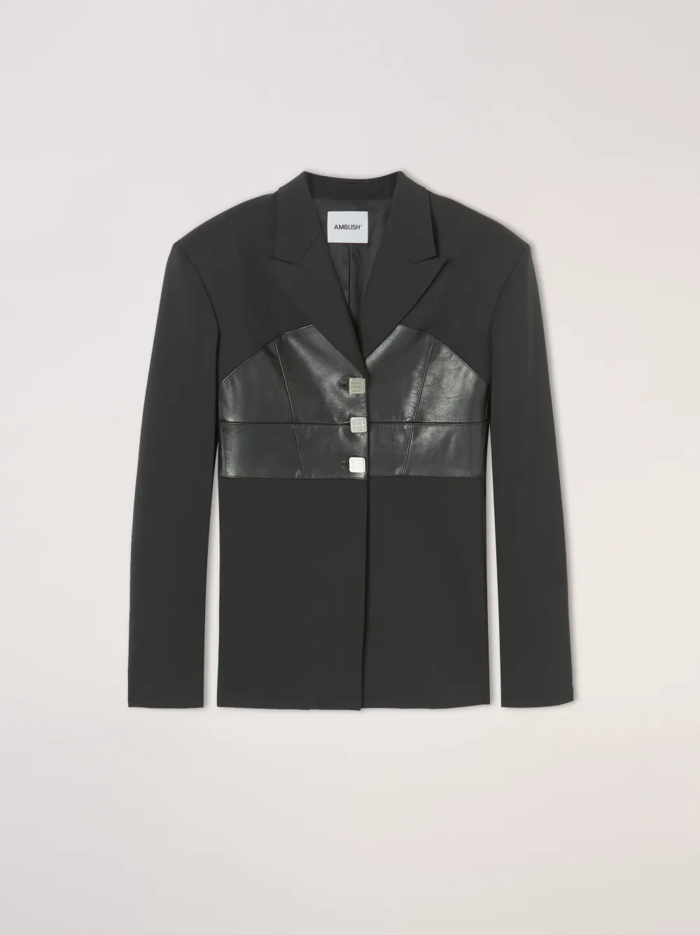 LEATHER PANEL TAILORING JACKET AMBUSH®