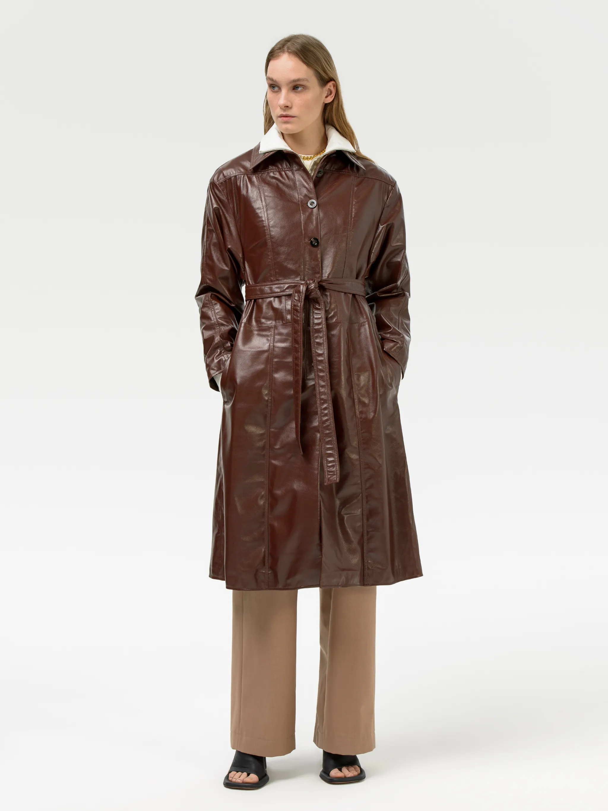 LEATHER TRENCH DRESS AMBUSH® Official