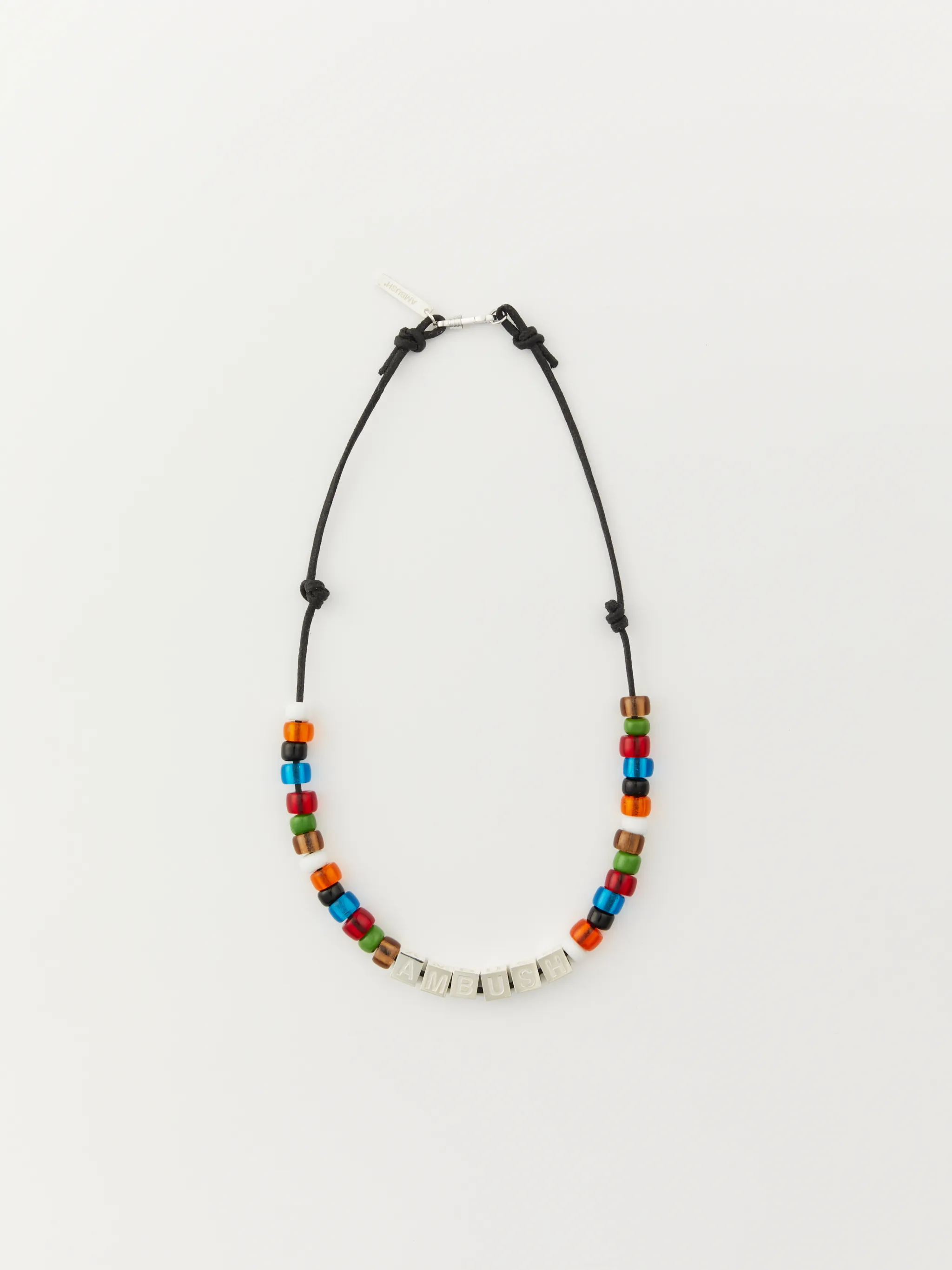 LETTERBLOCK & BEADS NECKLACE AMBUSH® Official