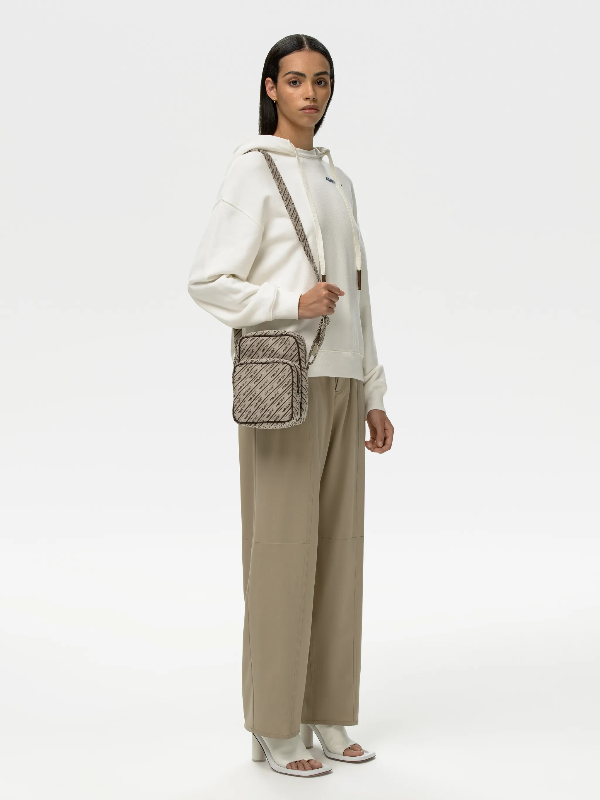 LOGO CANVAS CROSSBODY BAG