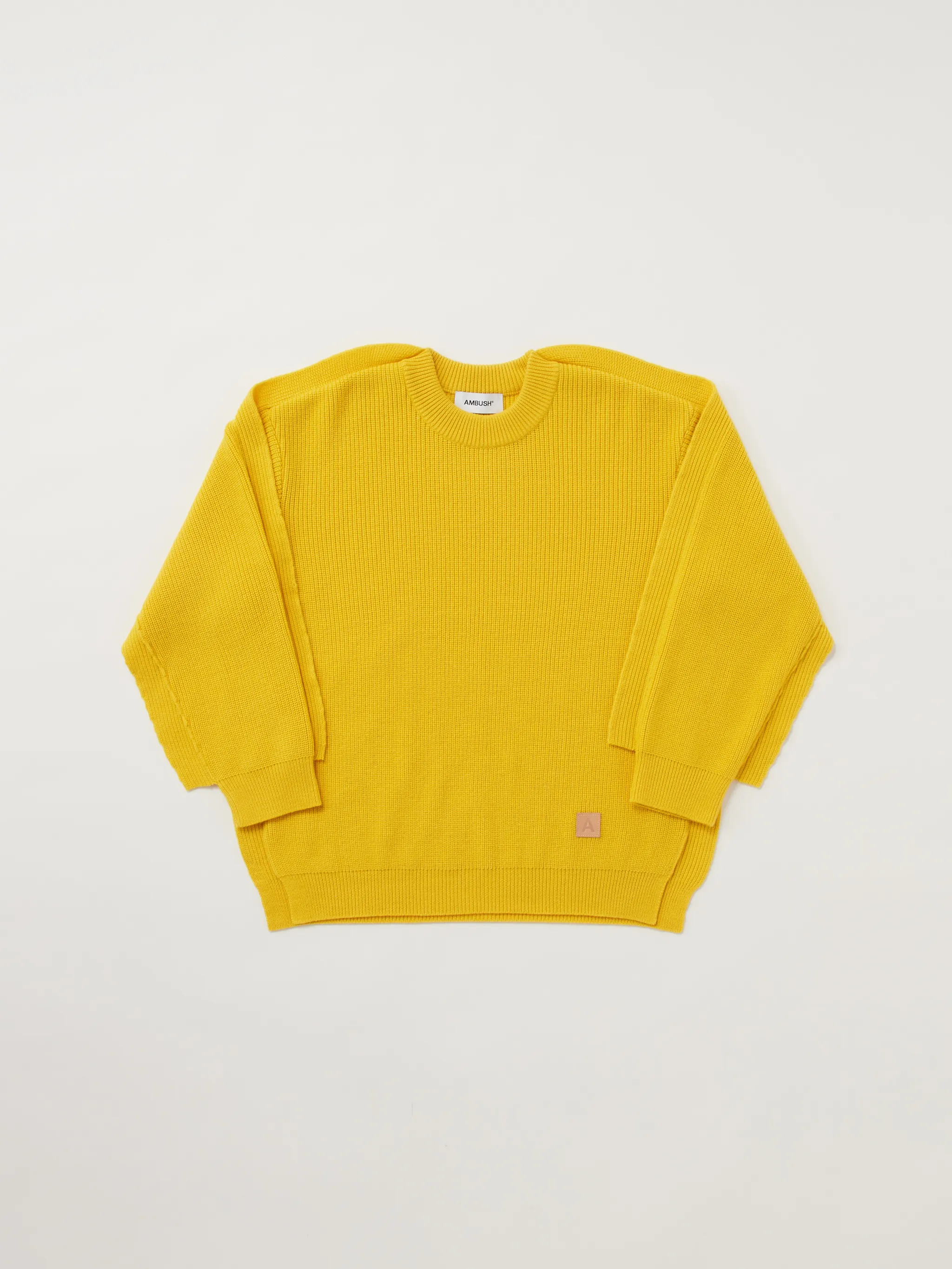 logo patch detail knitted jumper