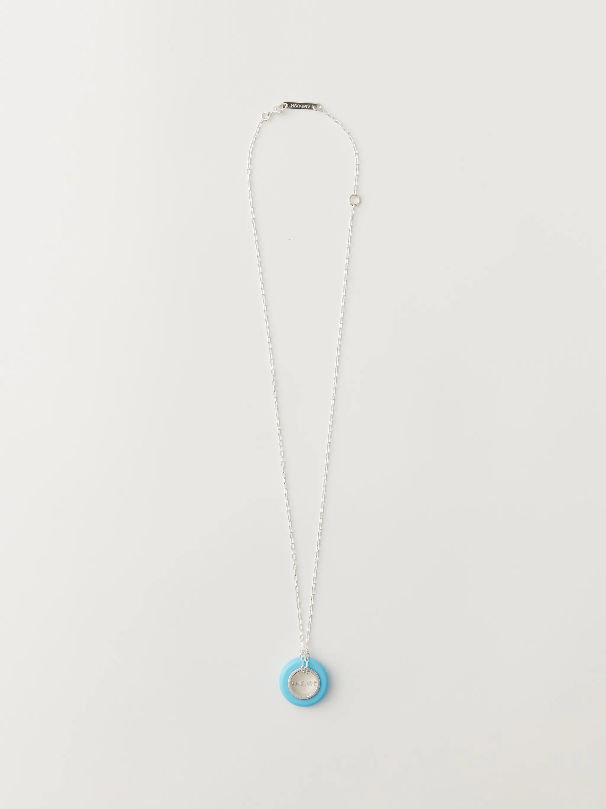 logo-pendant necklace
