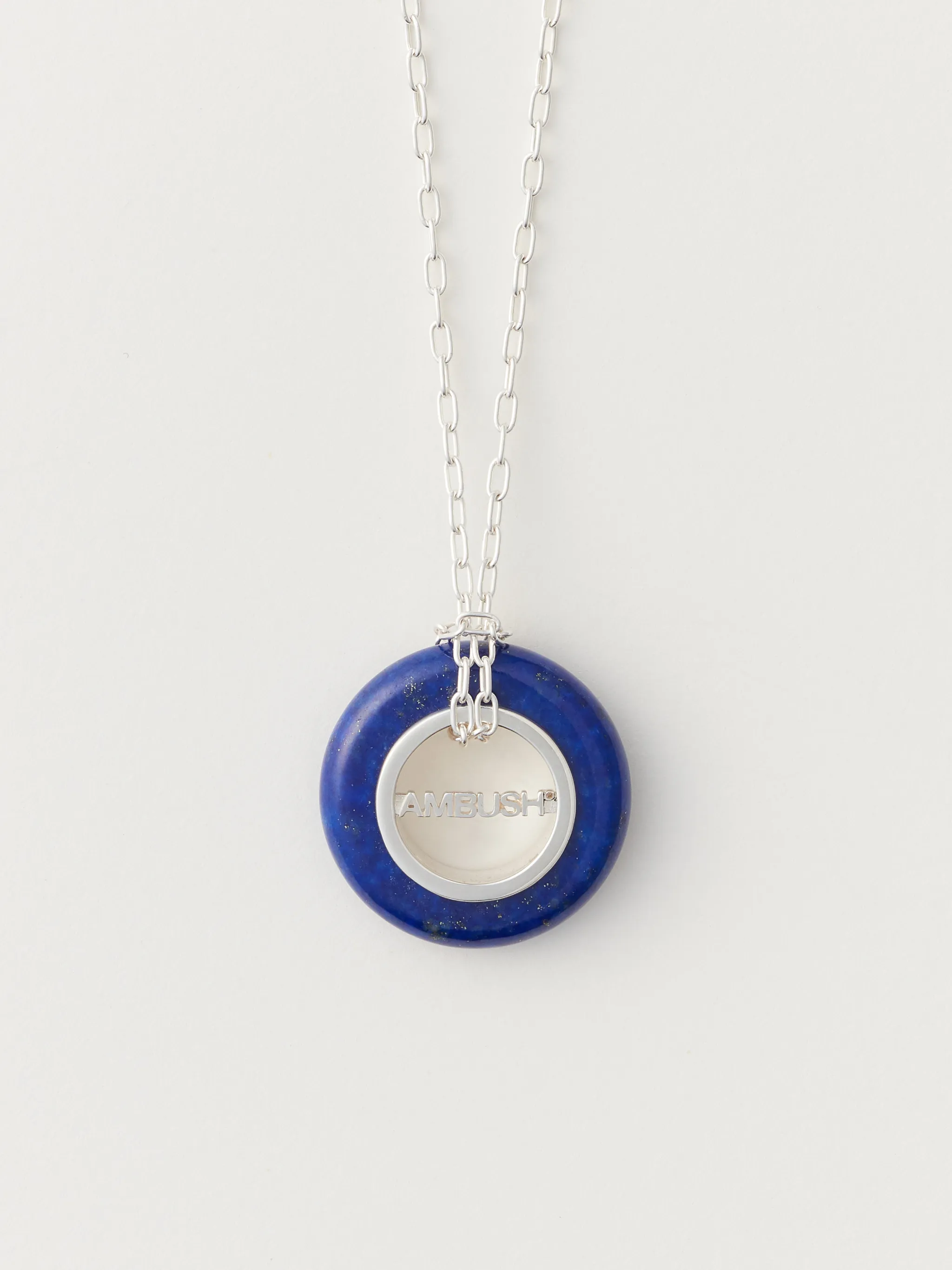 logo-pendant necklace