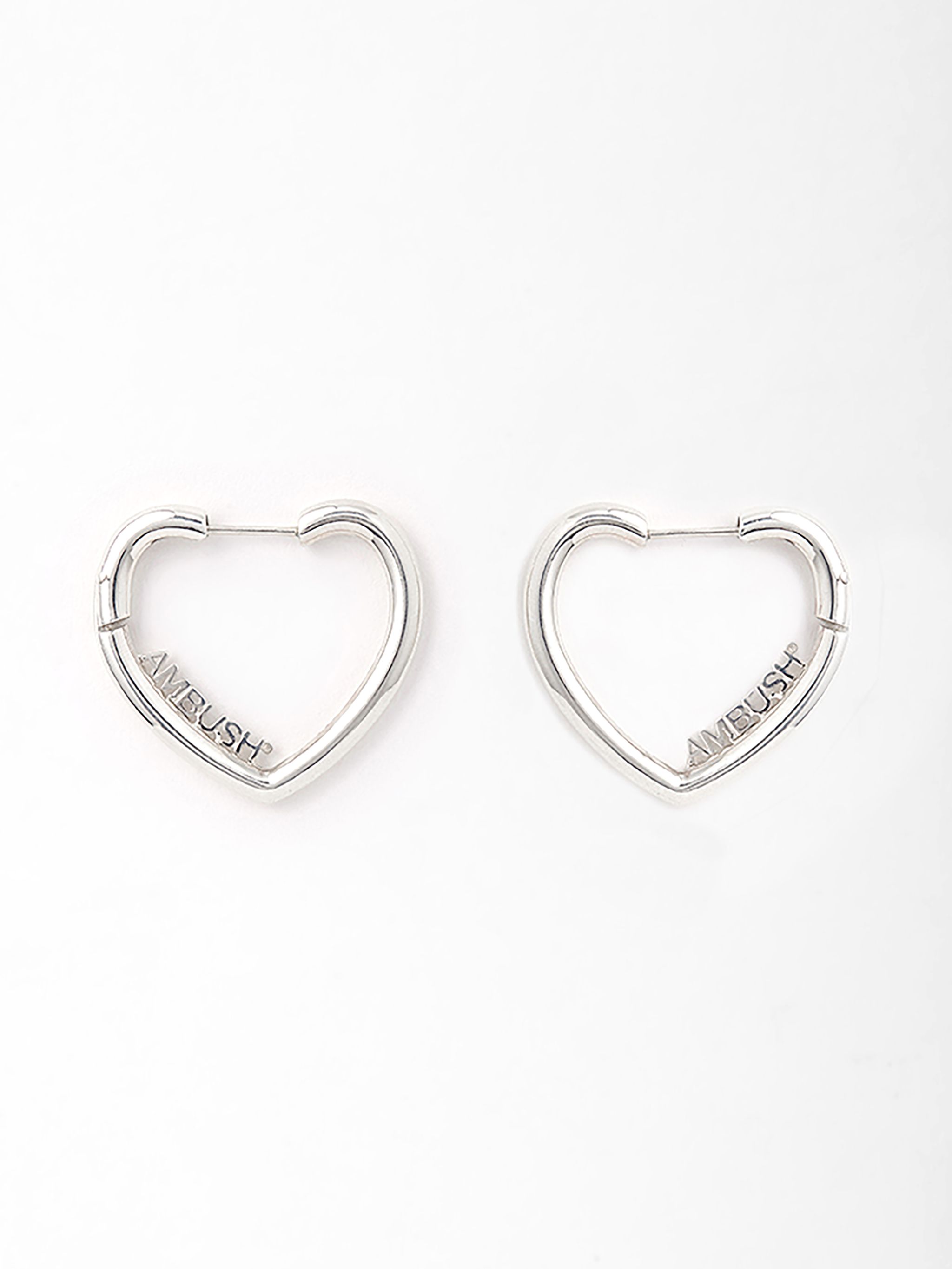 heart hoop earrings