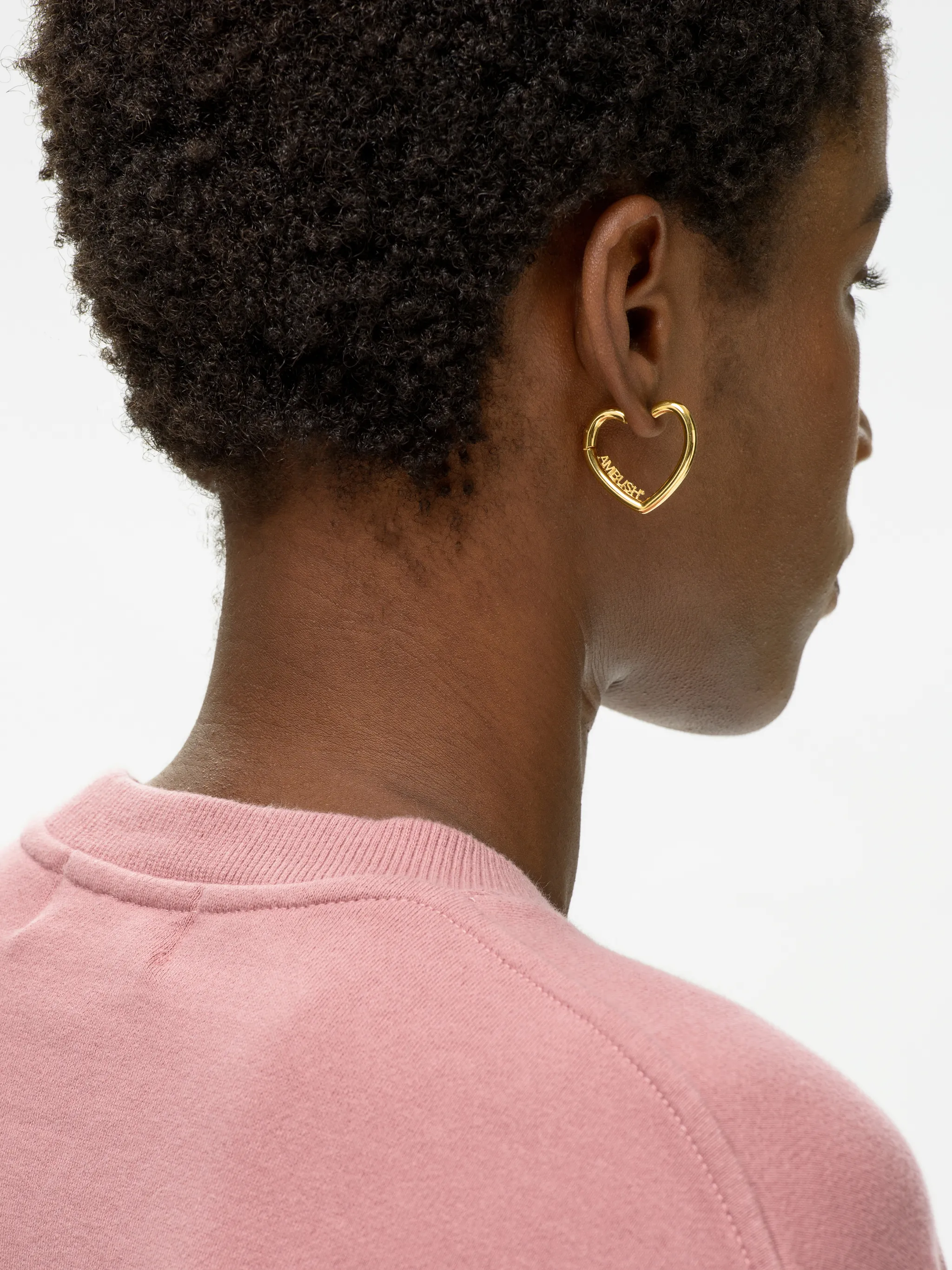 MINI HEART HOOP EARRINGS